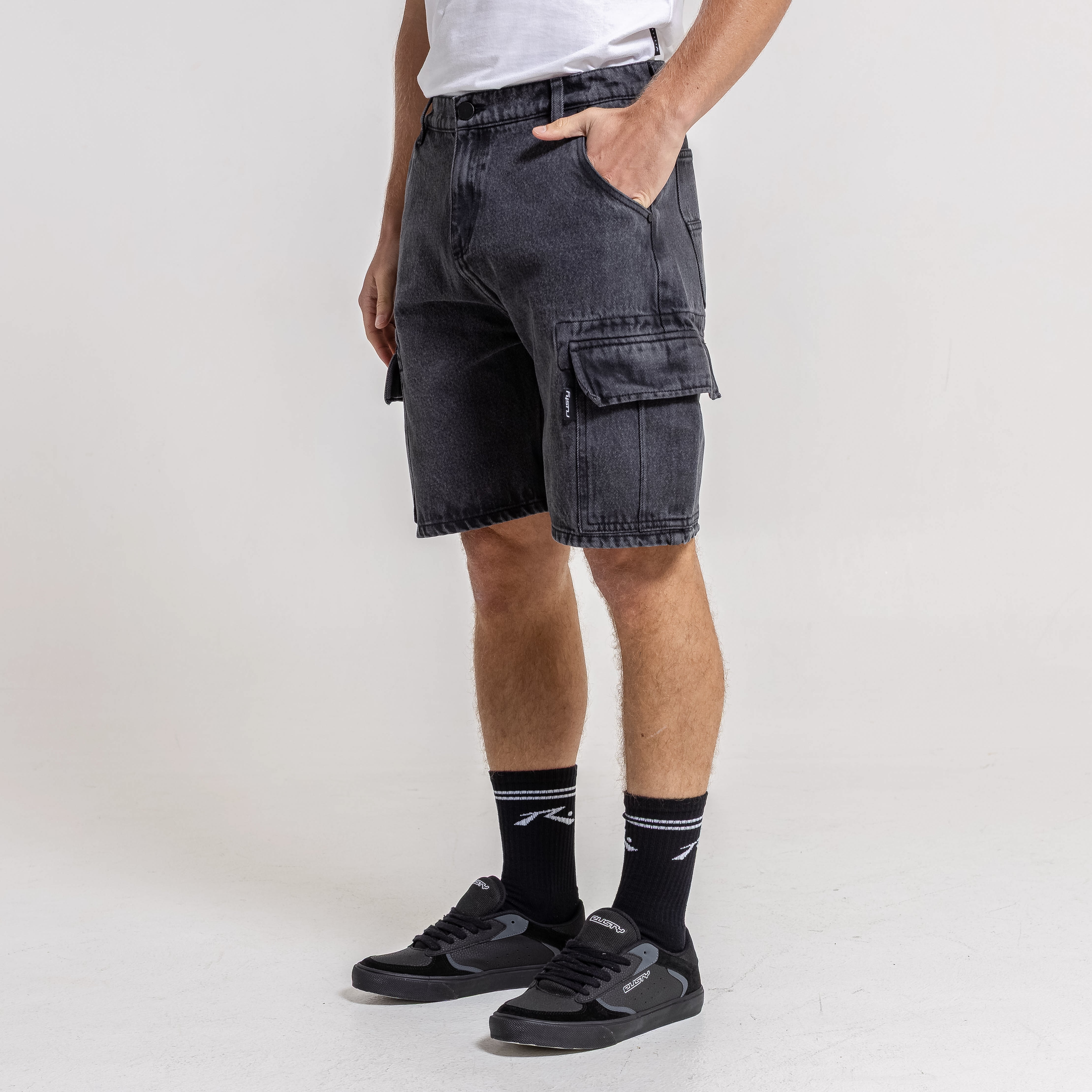 Bermuda Rambling Cargo Black - Image 3