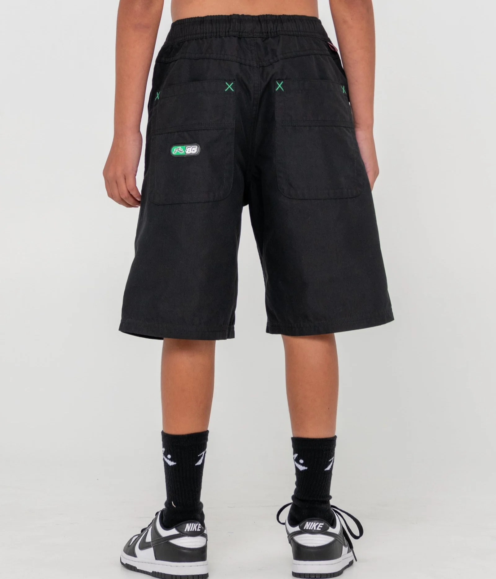 Bermuda Rusty Wear Eva Elastic Short Boys Black - Image 2