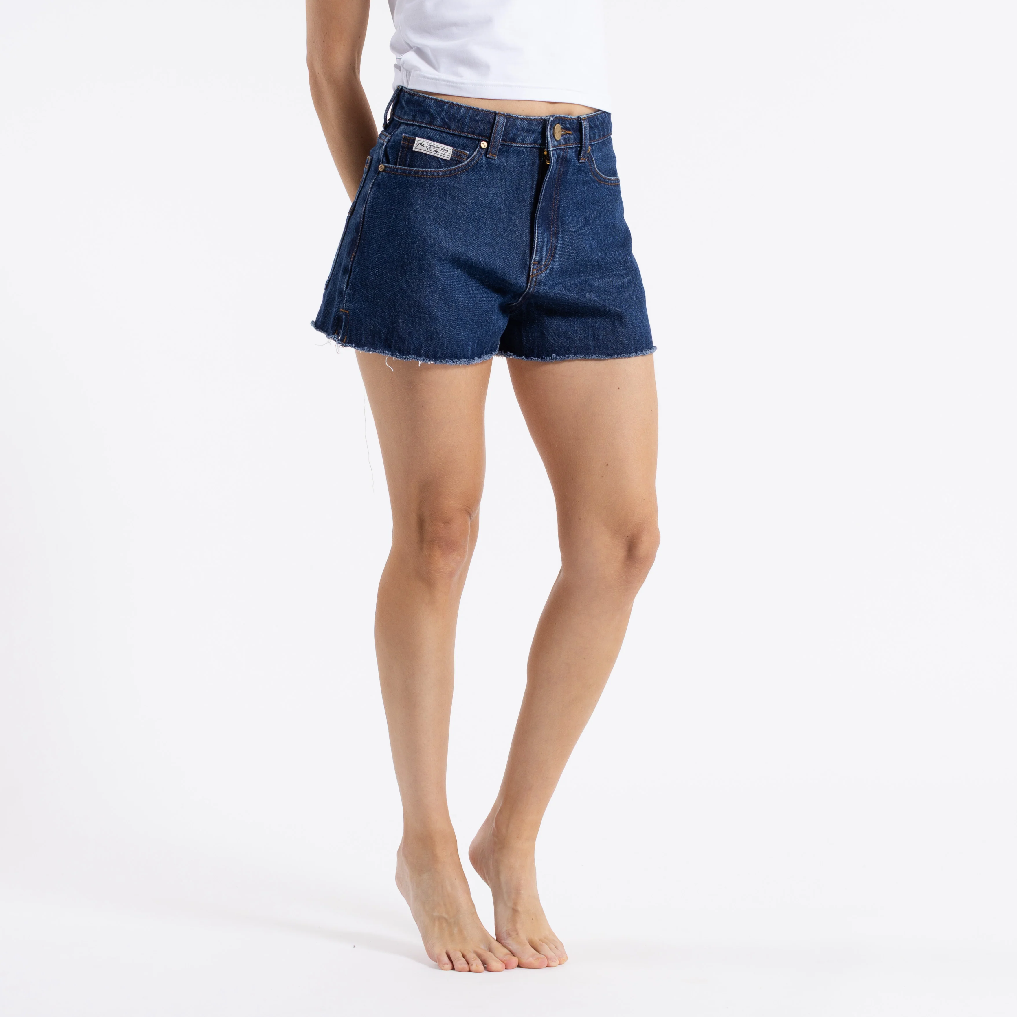 Short Penny Kick Flare Deep Blue - Image 3