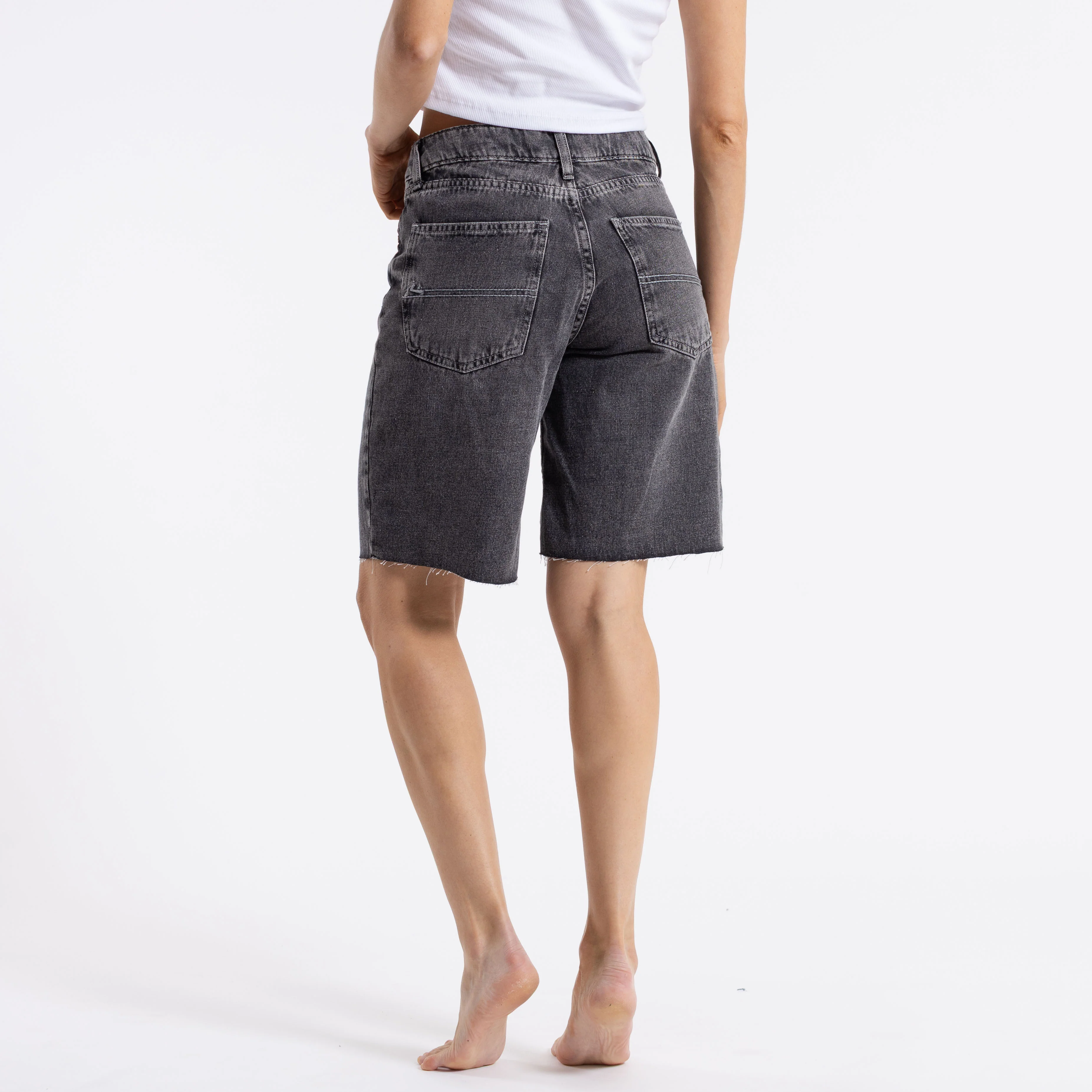 Bermuda Hilton Denim Jort Stone Black - Image 3