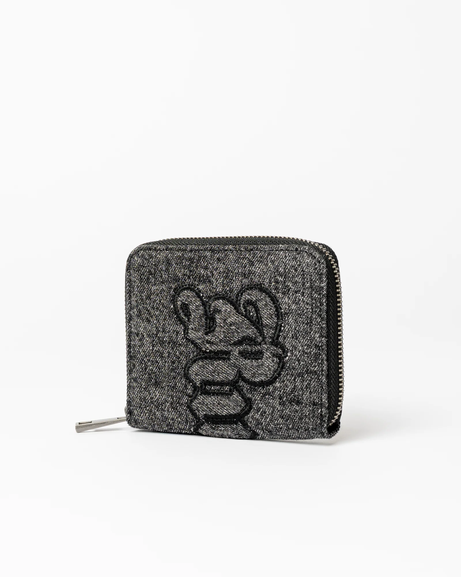 Billetera Roxanne Denim Compact Wallet Washed Black