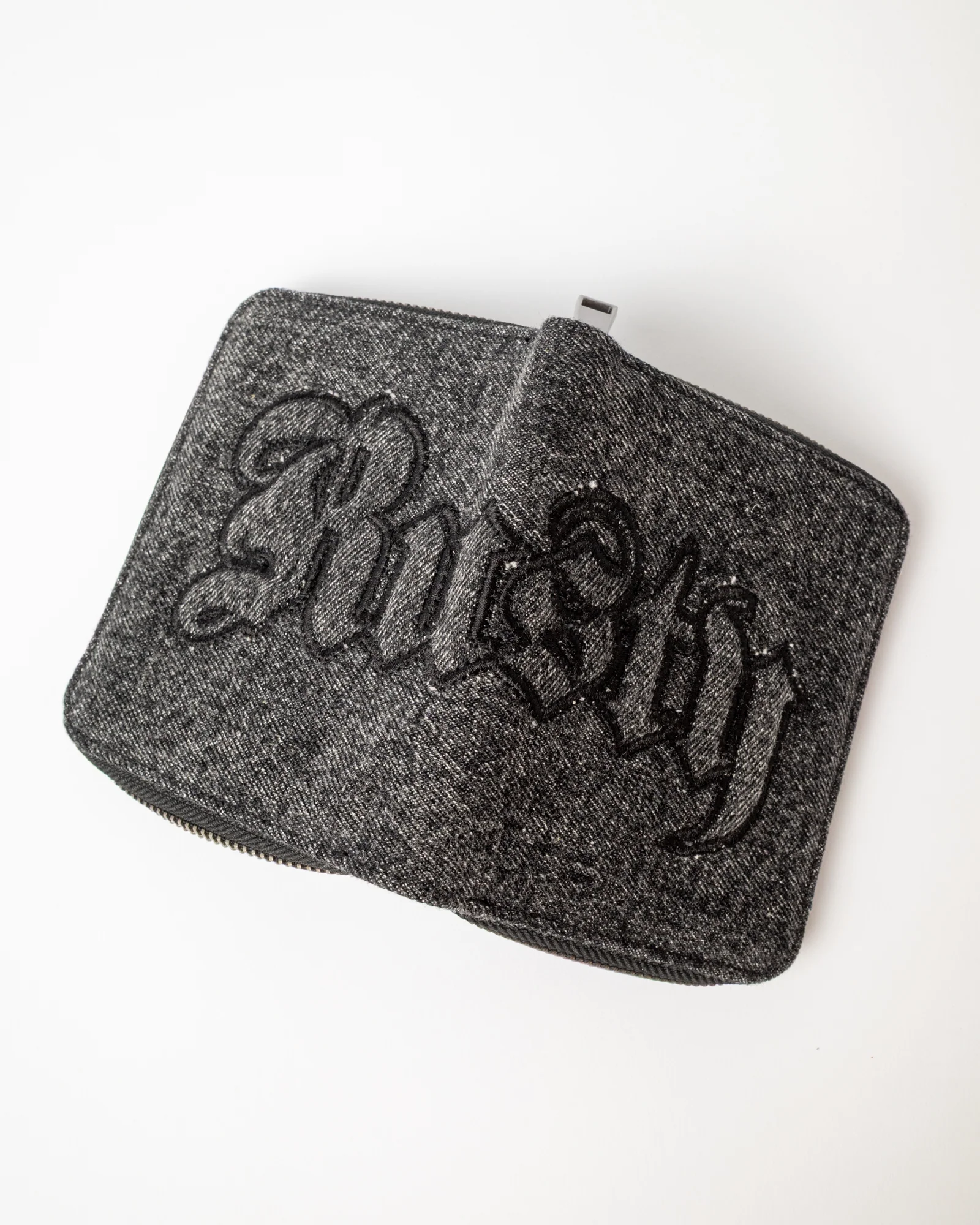 Billetera Roxanne Denim Compact Wallet Washed Black - Image 3