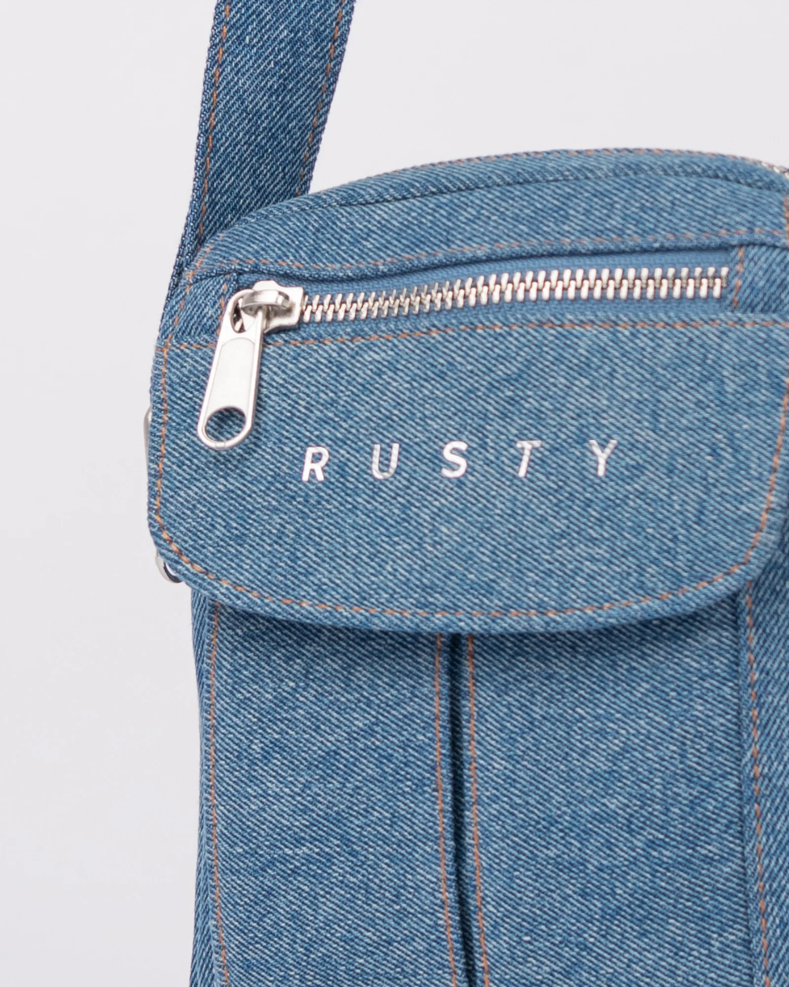 Bolso Dusk Denim Crossbody Bag Middy Blue - Image 4