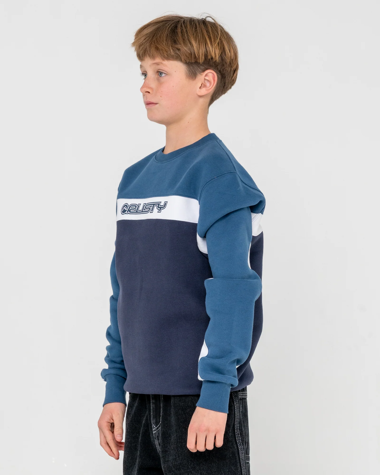 Buzo Pod Racer Fleece Junior Navy Blue - Image 3