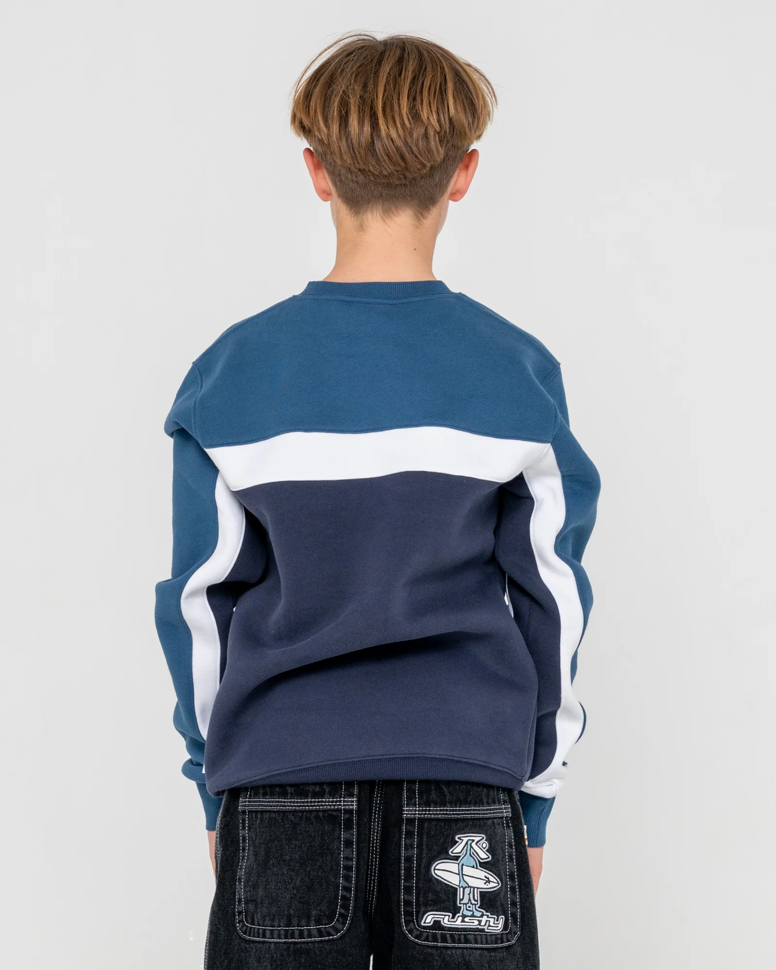 Buzo Pod Racer Fleece Junior Navy Blue - Image 5