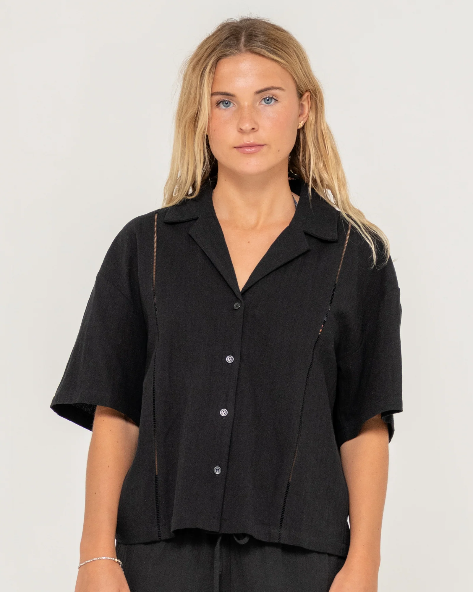 Camisa Rummer Has It Short Sleeve Black - Image 2