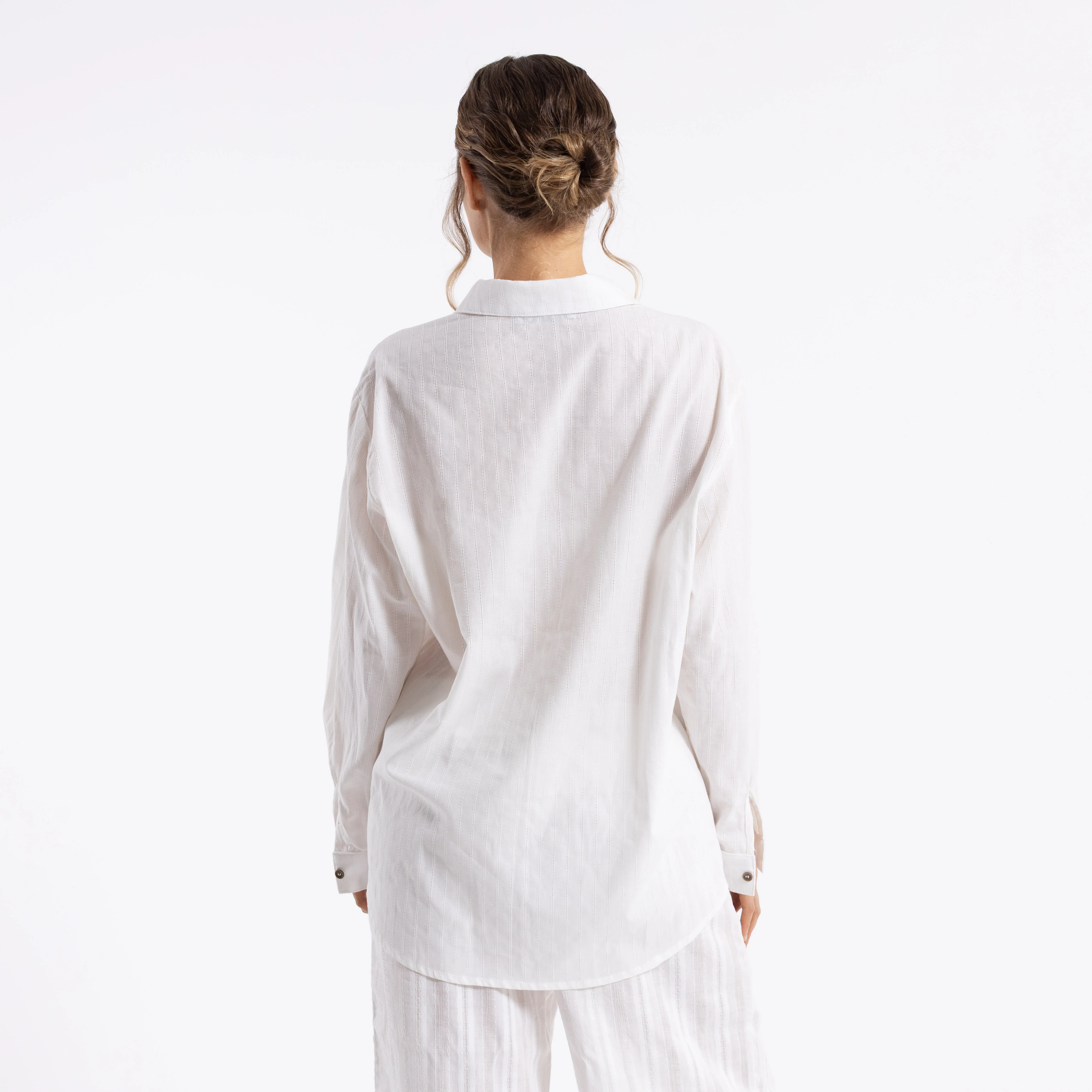 Camisa Cici Sheer Off White - Image 5