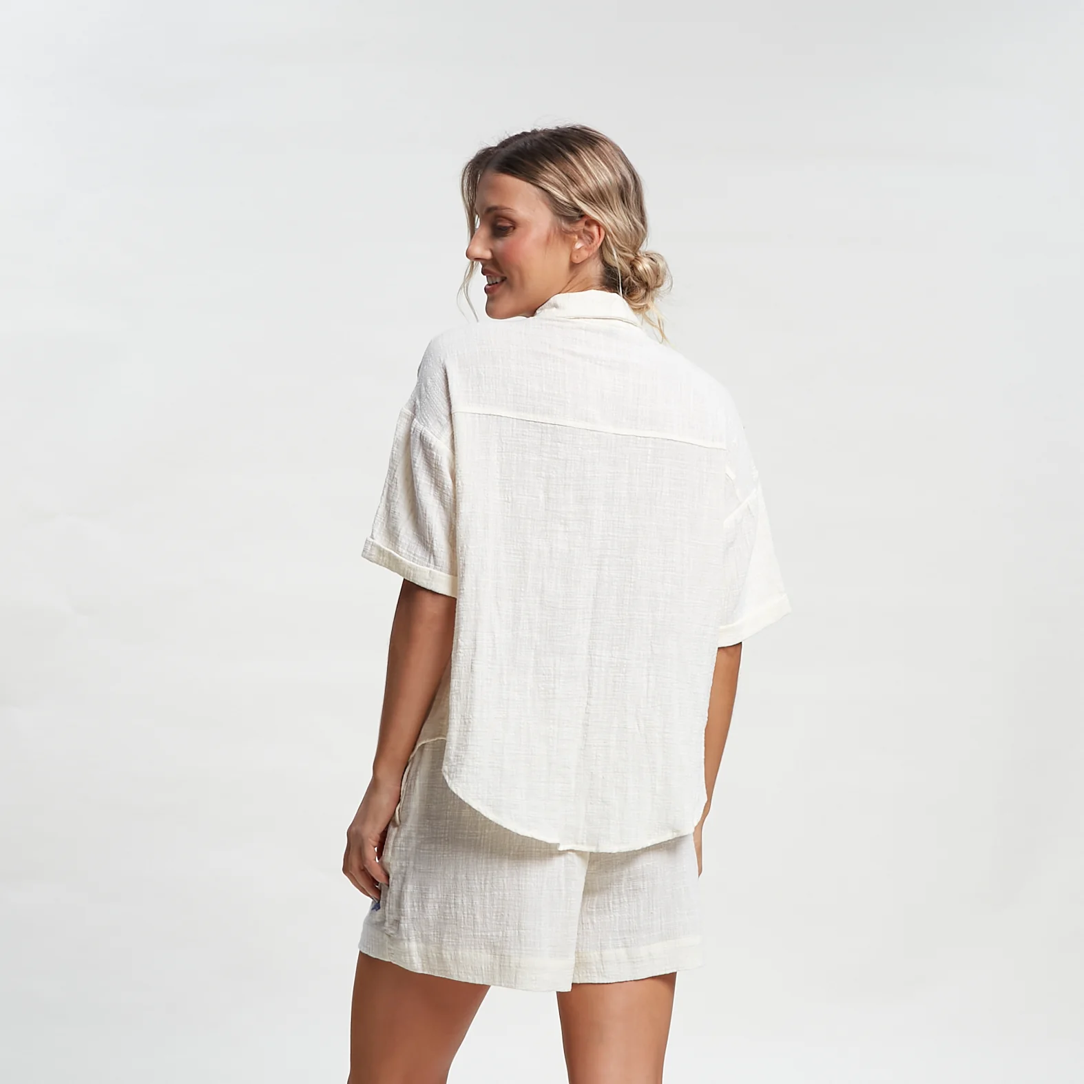 Camisa Mc Hampton Oversized Shirt Ld Off White - Image 4