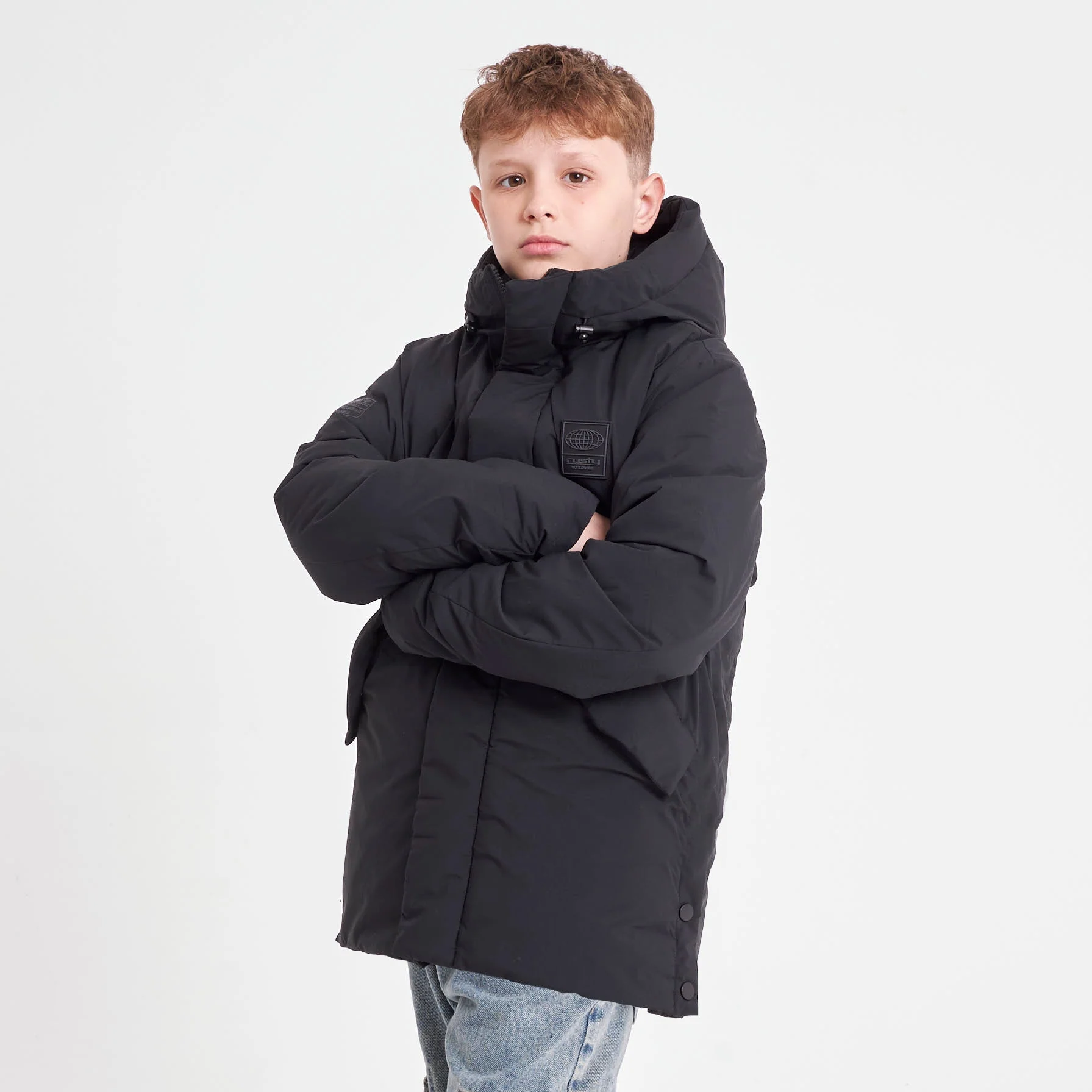 Campera Abrigo Manchester Junior Black - Image 2