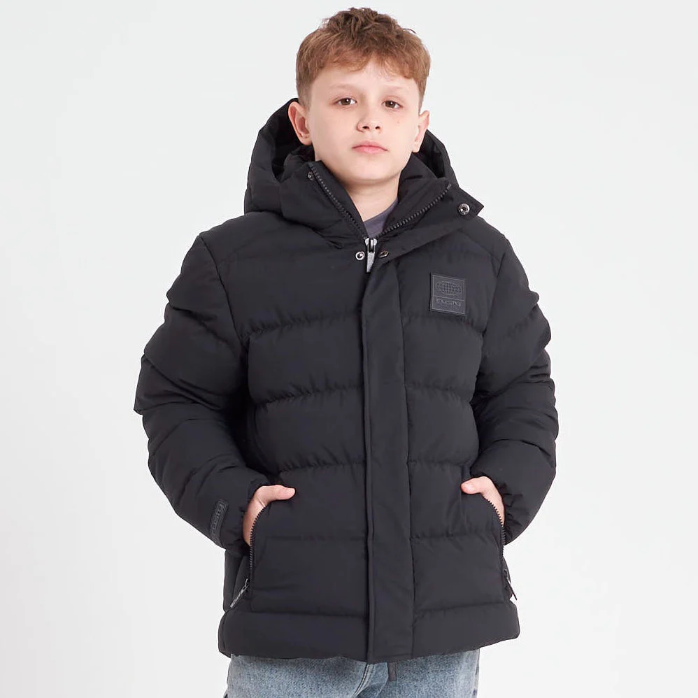 Campera Abrigo Pruffen Serie 2 Junior Black - Image 3