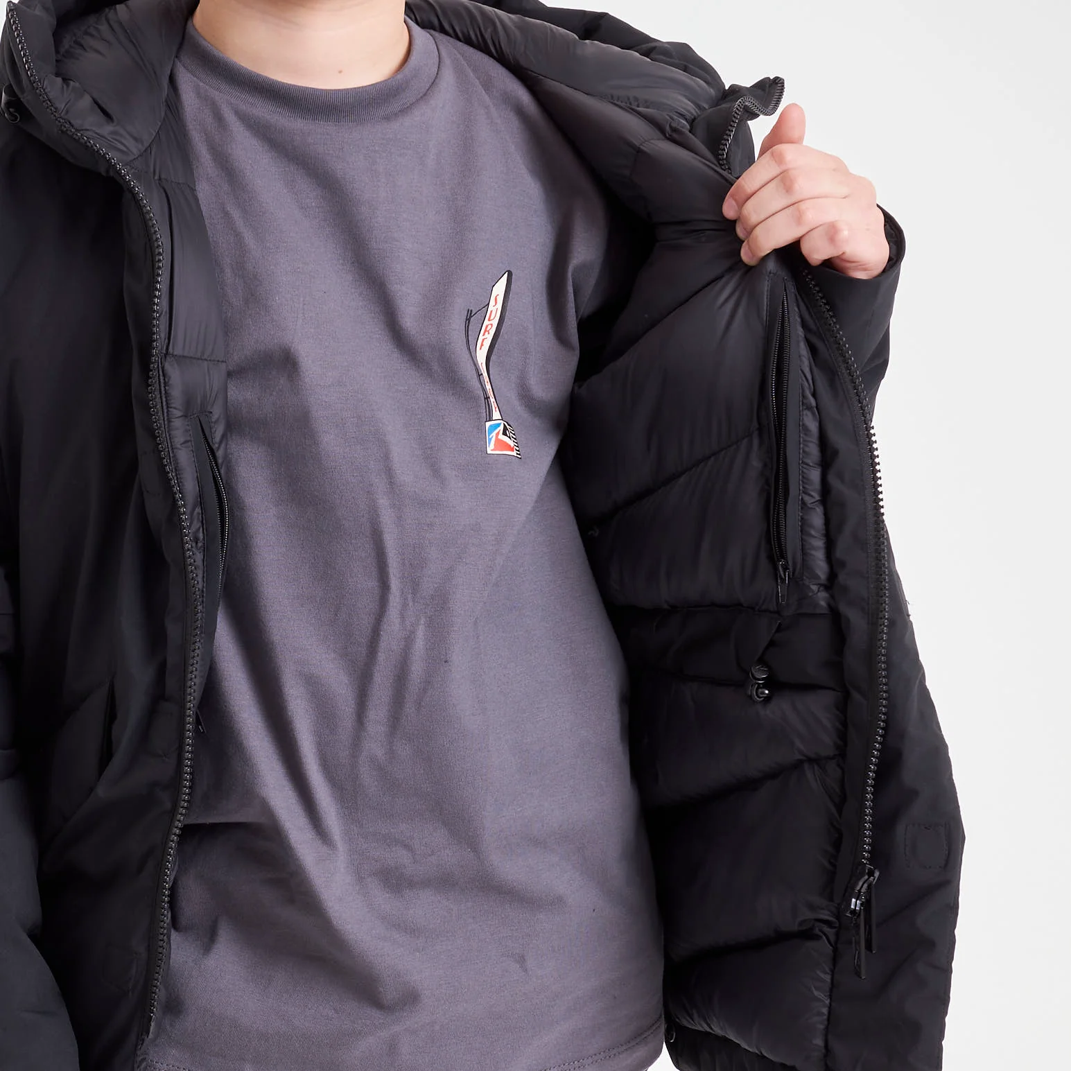 Campera Abrigo Pruffen Serie 2 Junior Black - Image 5