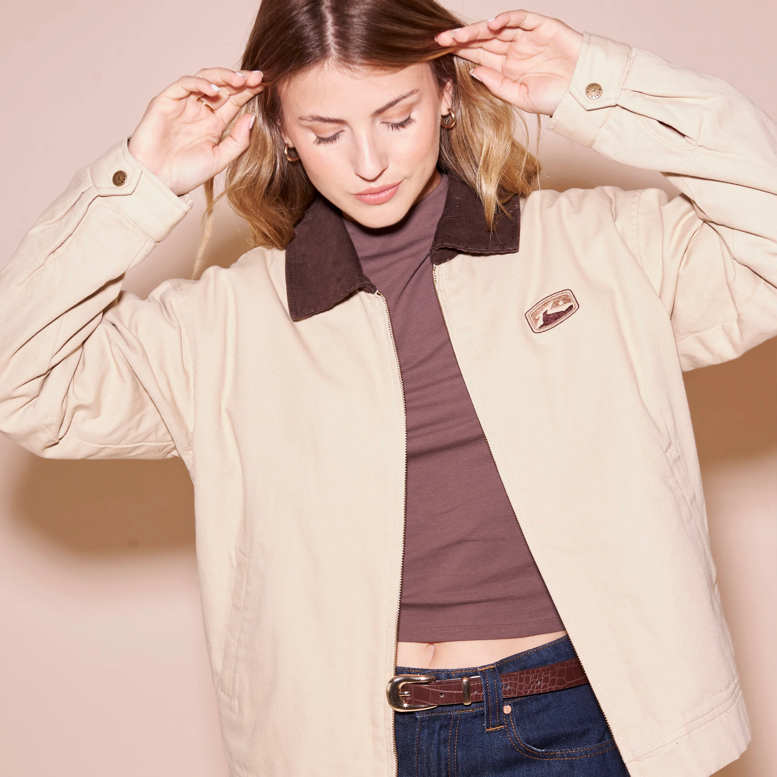 Campera Abrigo Dakota Oatmilk - Image 4