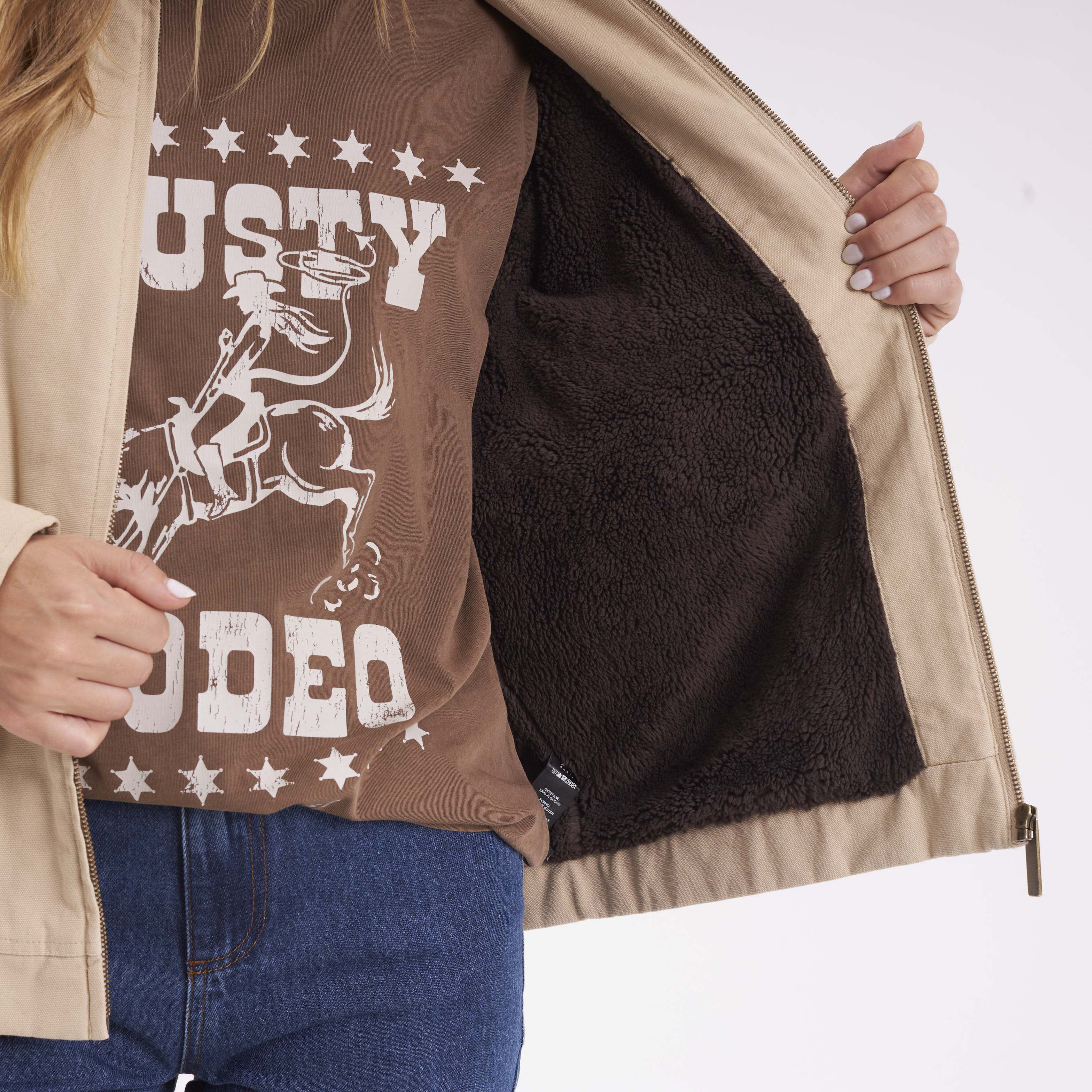 Campera Abrigo Dakota Oatmilk - Image 7