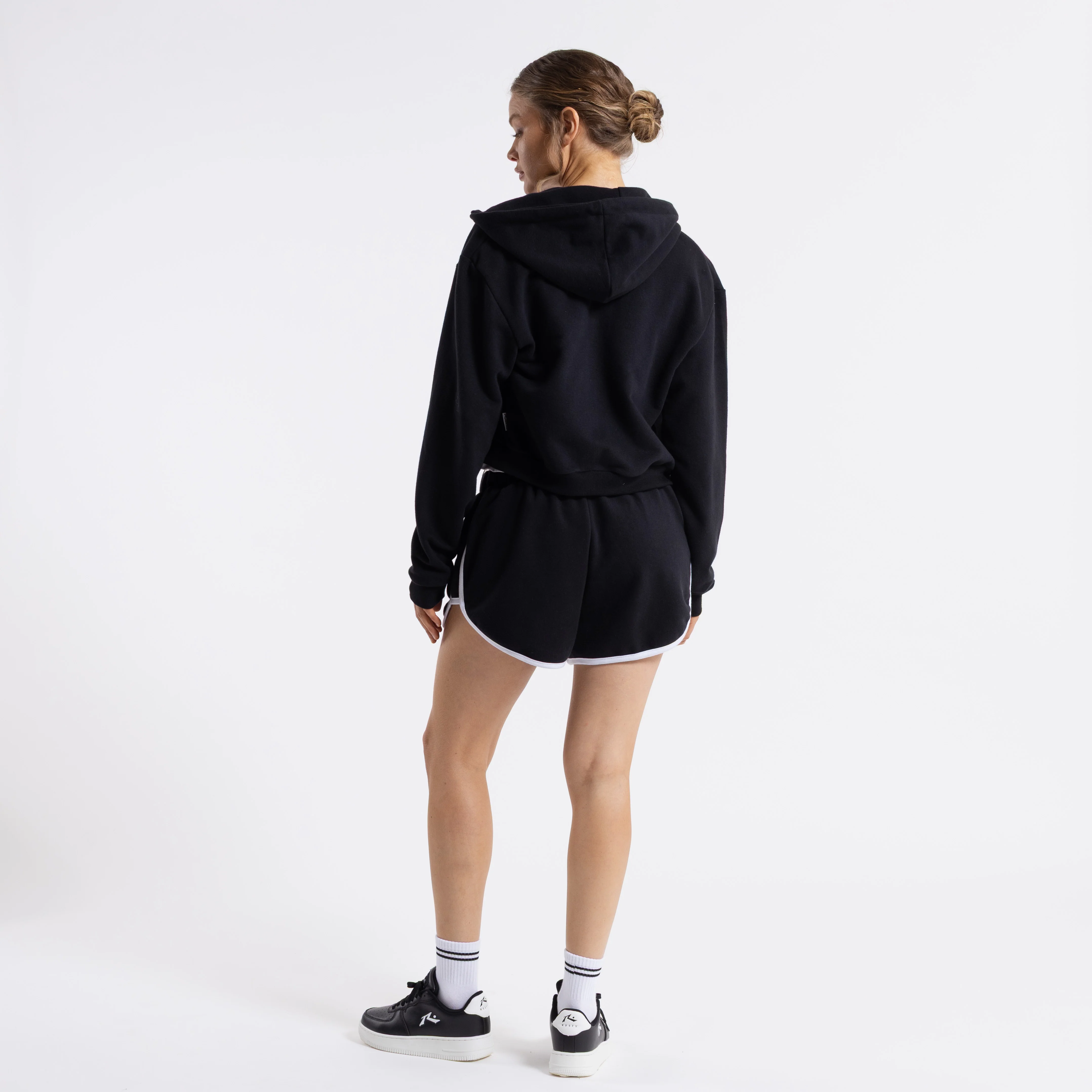 Campera Canguro Bronson Crop Ziphood Black - Image 3