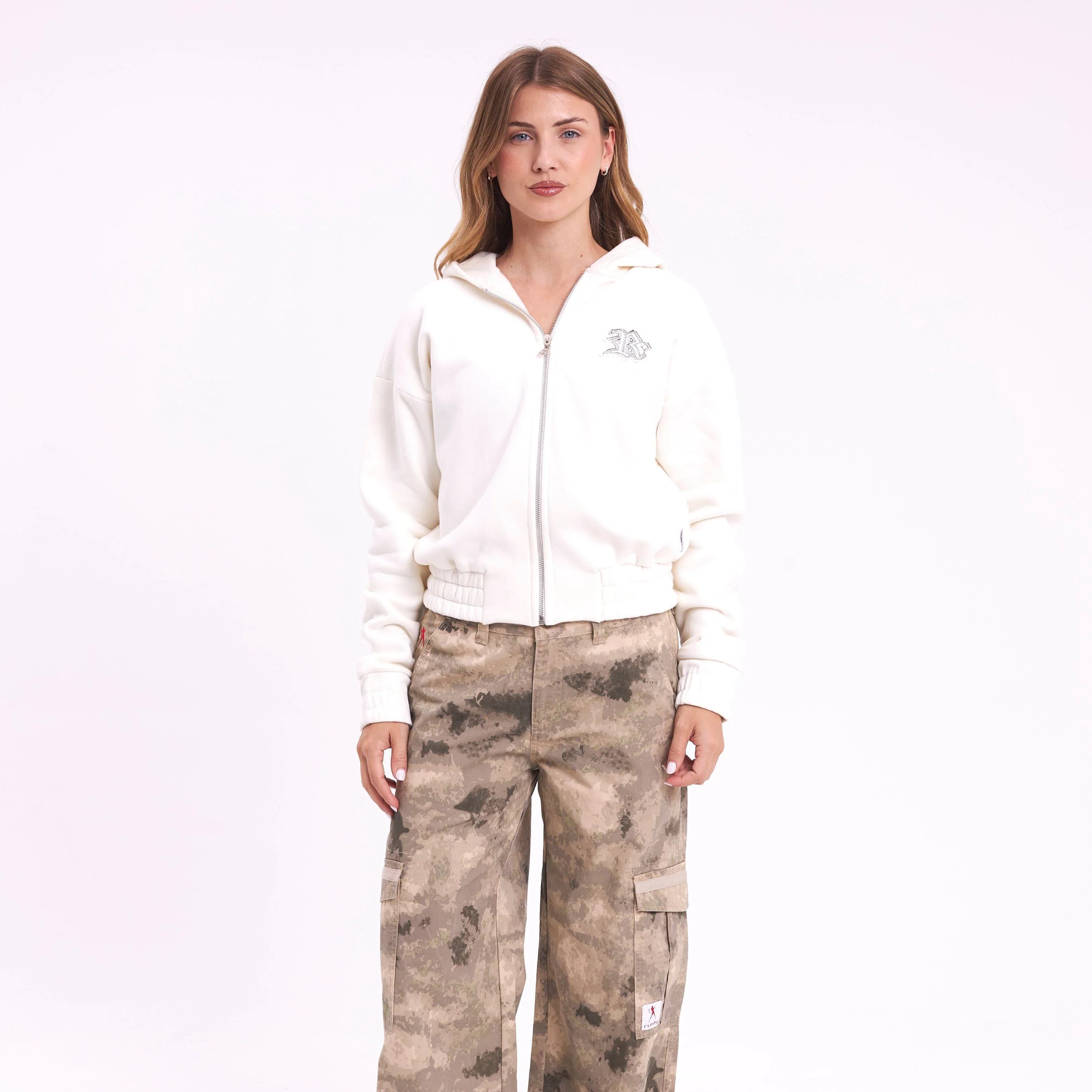 Campera Canguro Keela Zip Egret - Image 3