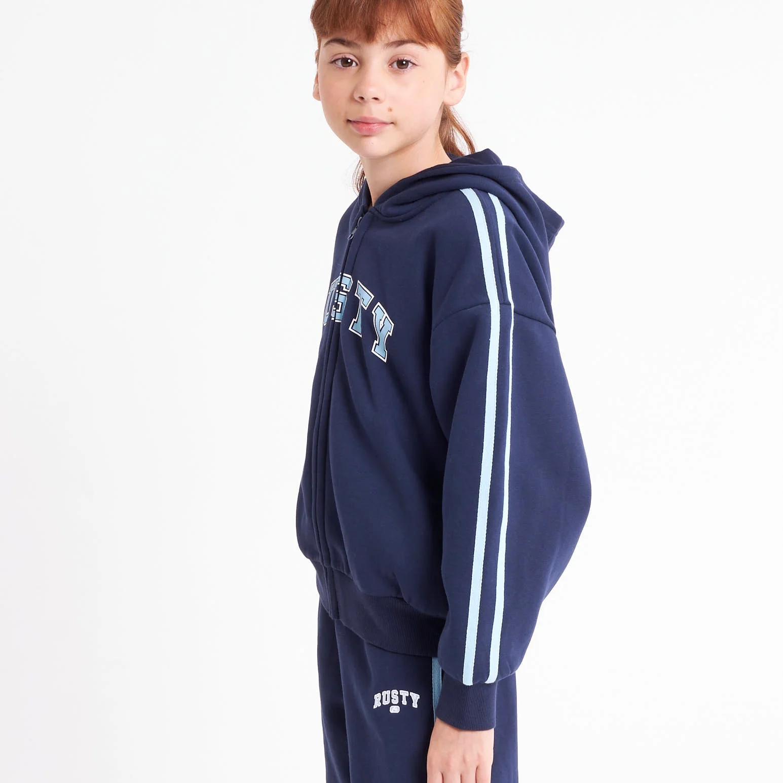 Campera Canguro Girls Team Varsity Navy - Image 4