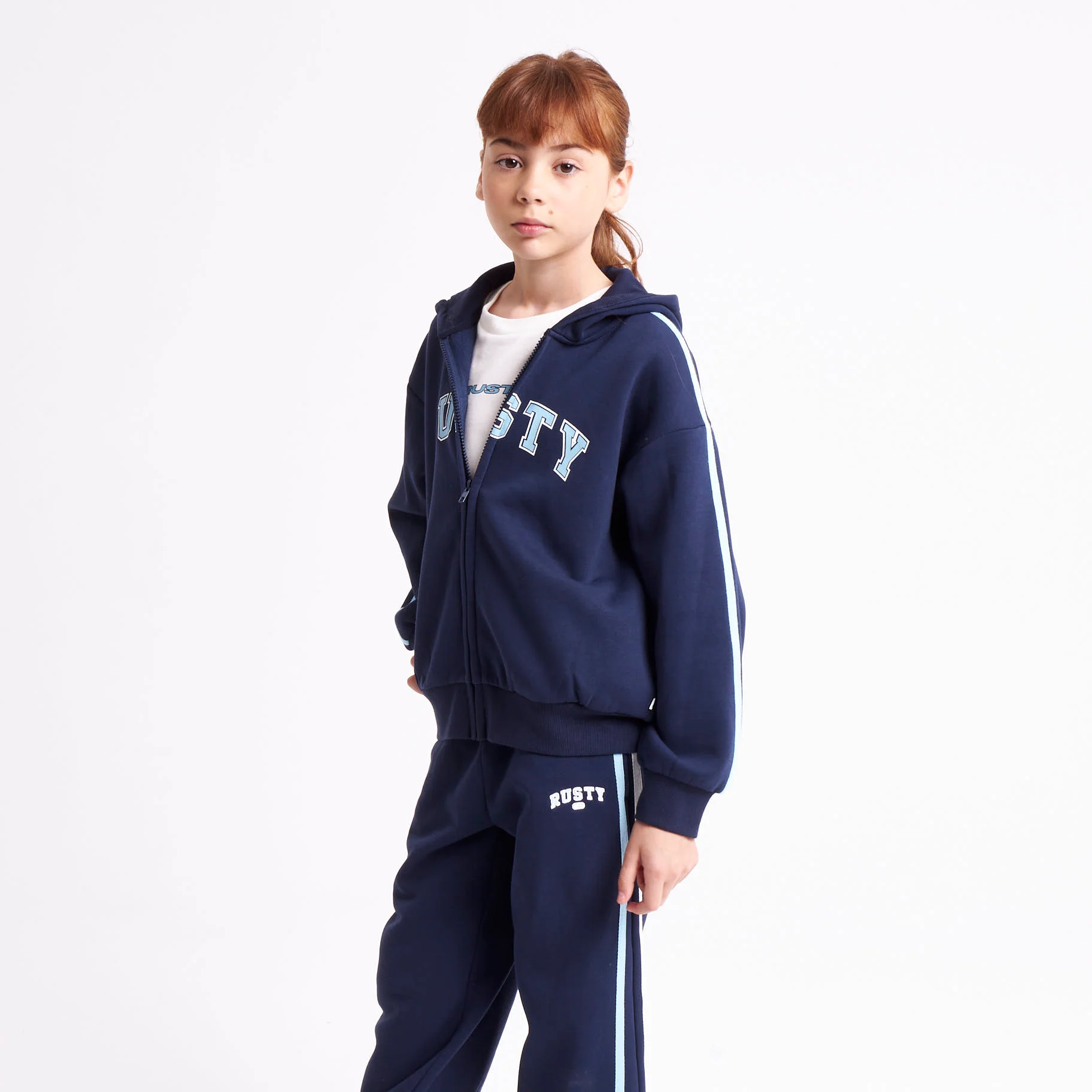 Campera Canguro Girls Team Varsity Navy - Image 6