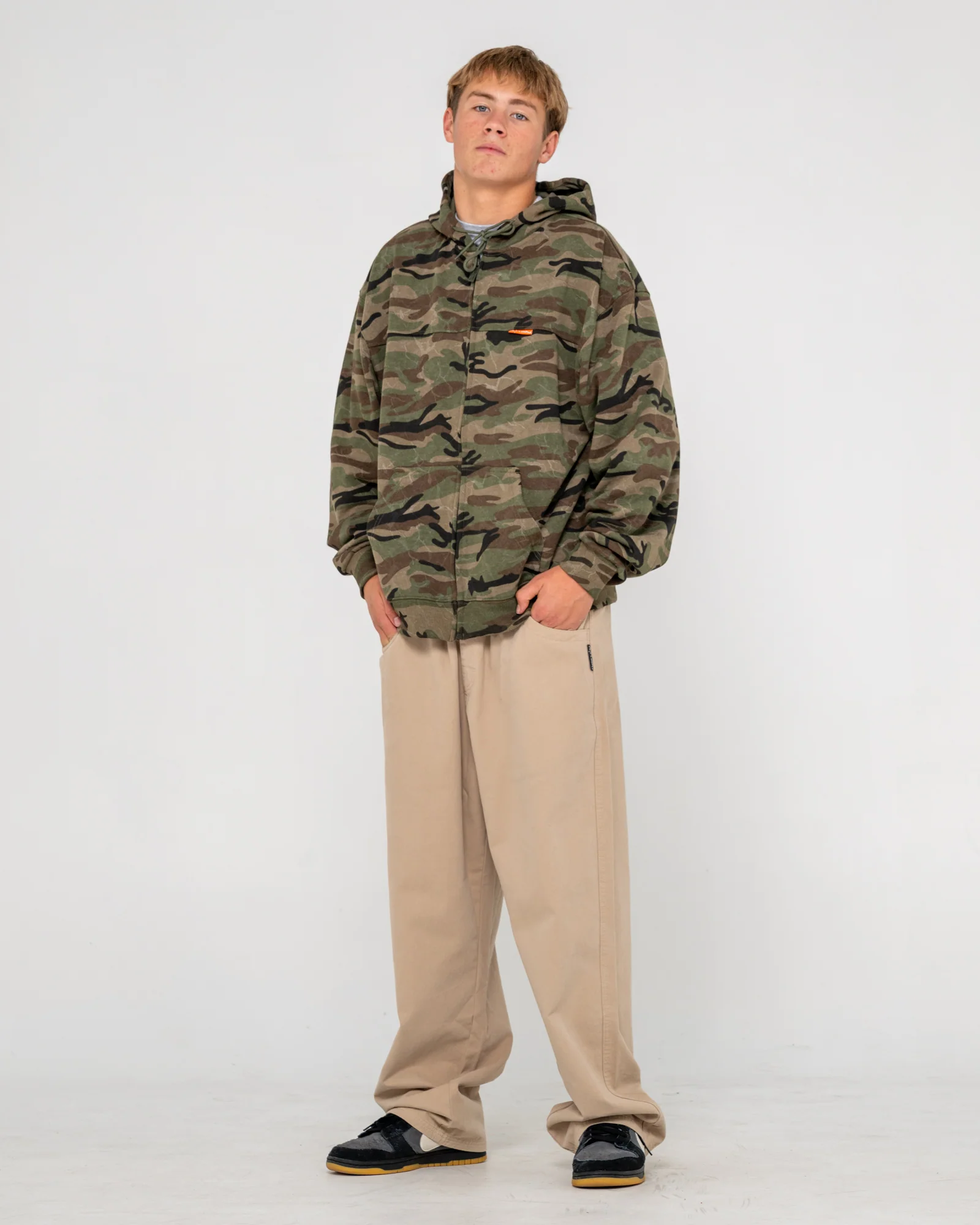 Campera Canguro Rambo Zip Thru Hooded Fleece Camo - Image 3