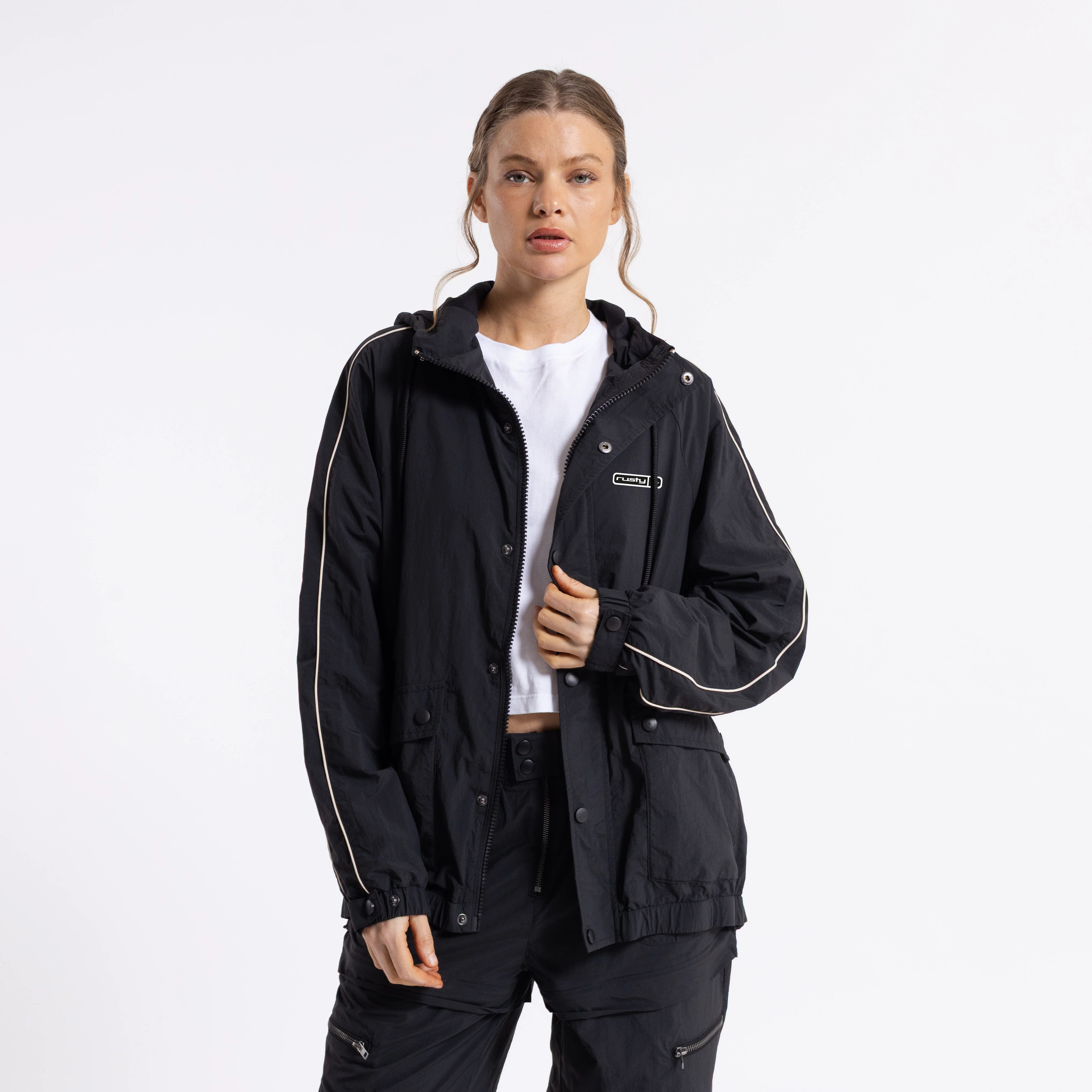 Campera Liviana Cruel Summer Windbreaker Jacket Black - Image 4