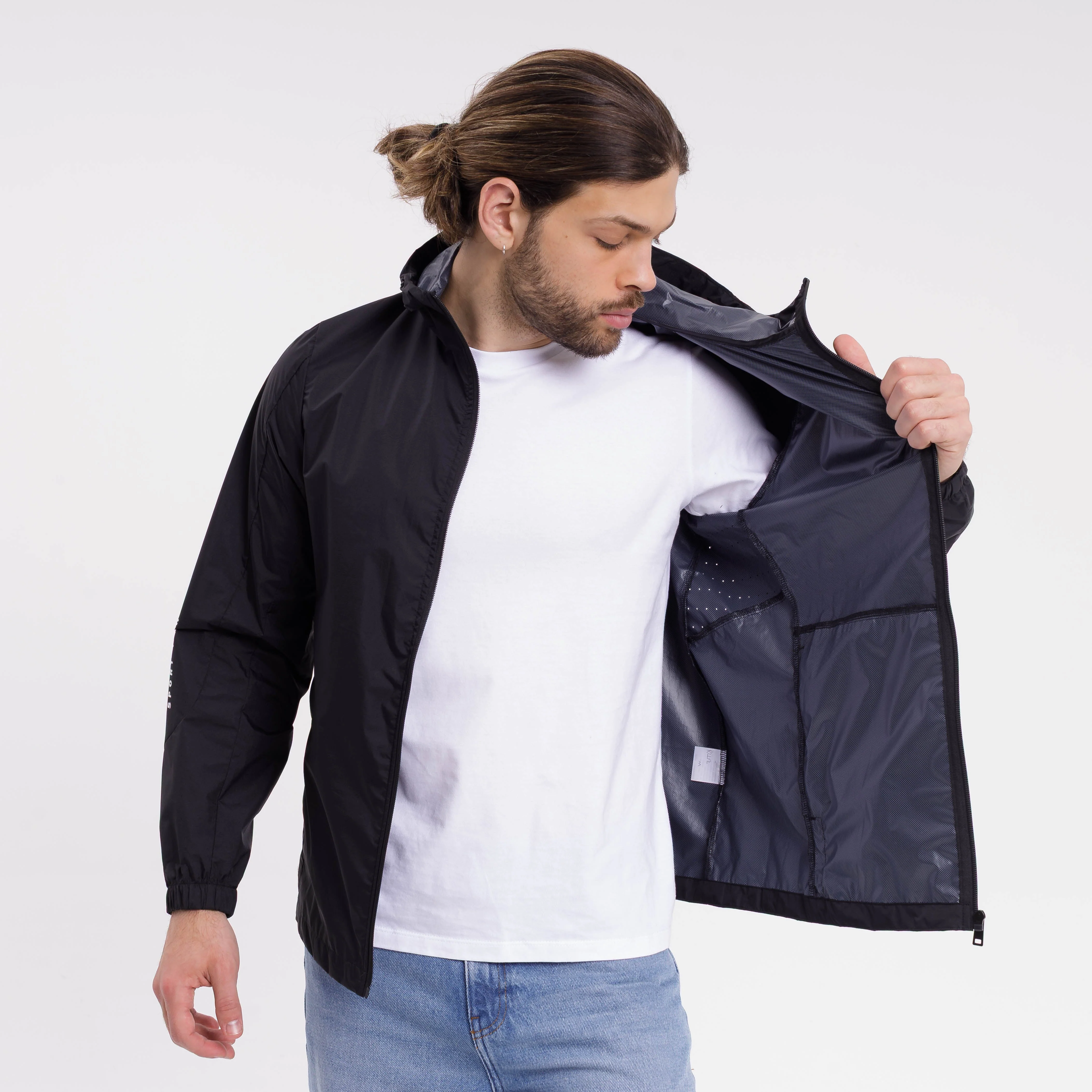 Campera Liviana No Fear Windbreaker Black - Image 3