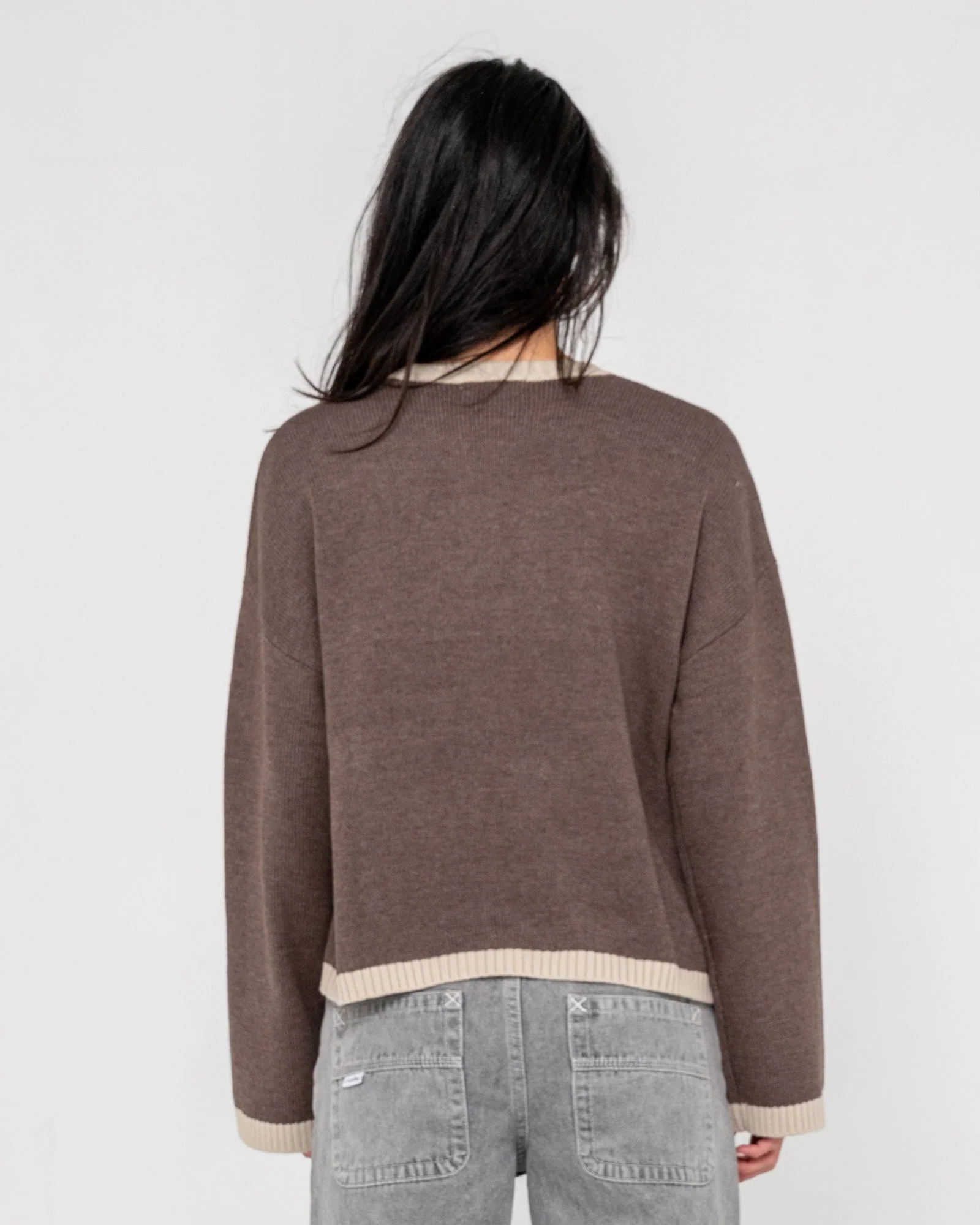Sweater Rider Relaxed Neck Knit Pinecone - Image 4
