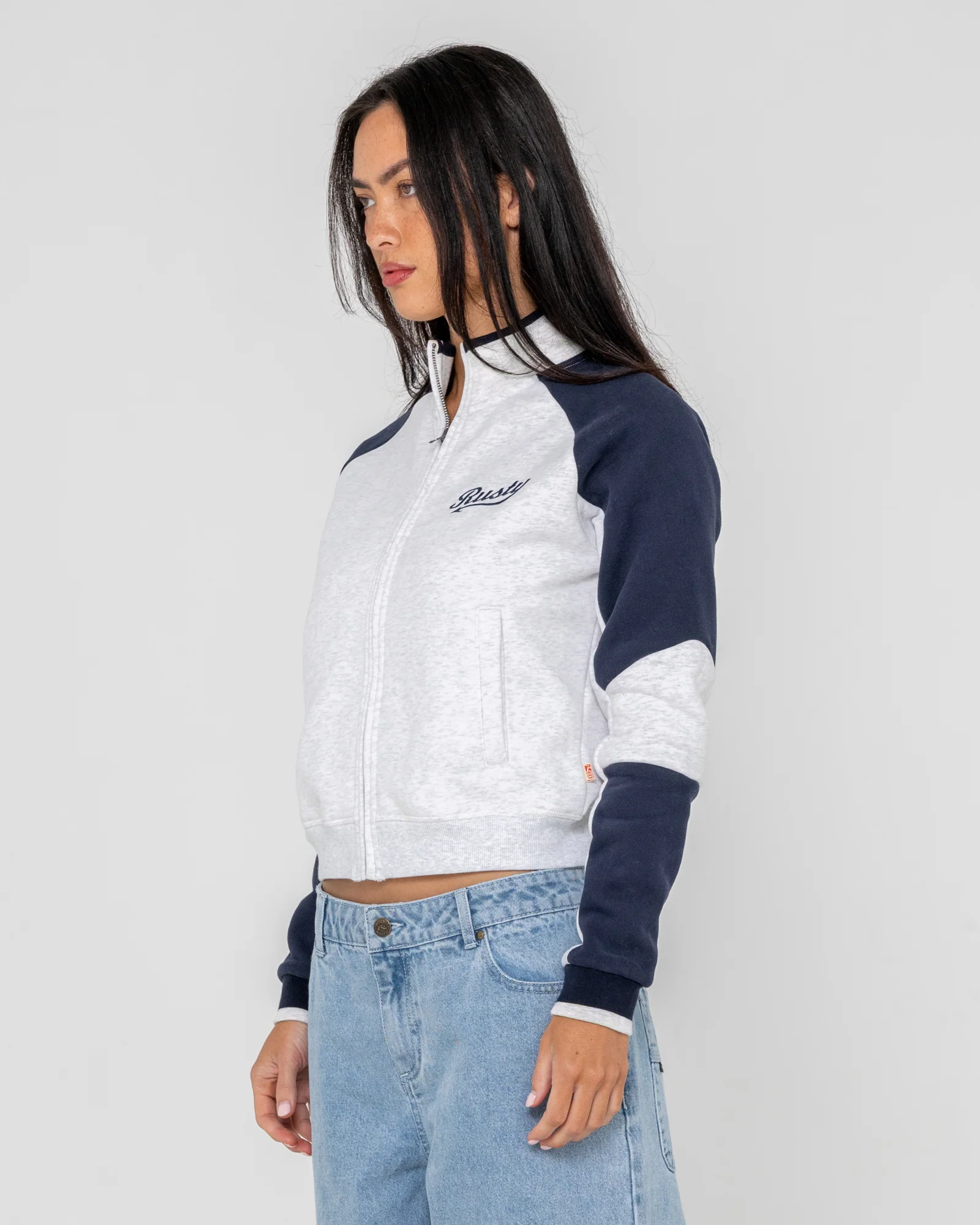 Canguro Rusty Day Dreamer Funnel Neck Fleece Ecru Marle - Image 4