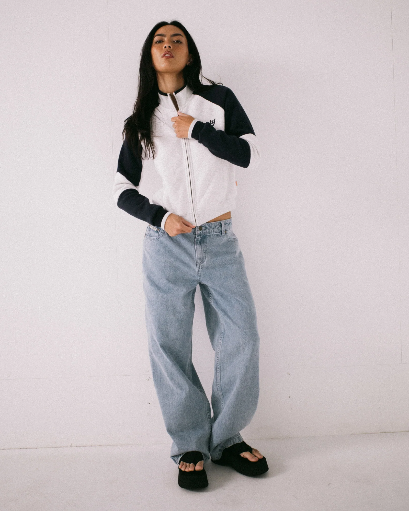 Canguro Rusty Day Dreamer Funnel Neck Fleece Ecru Marle - Image 5