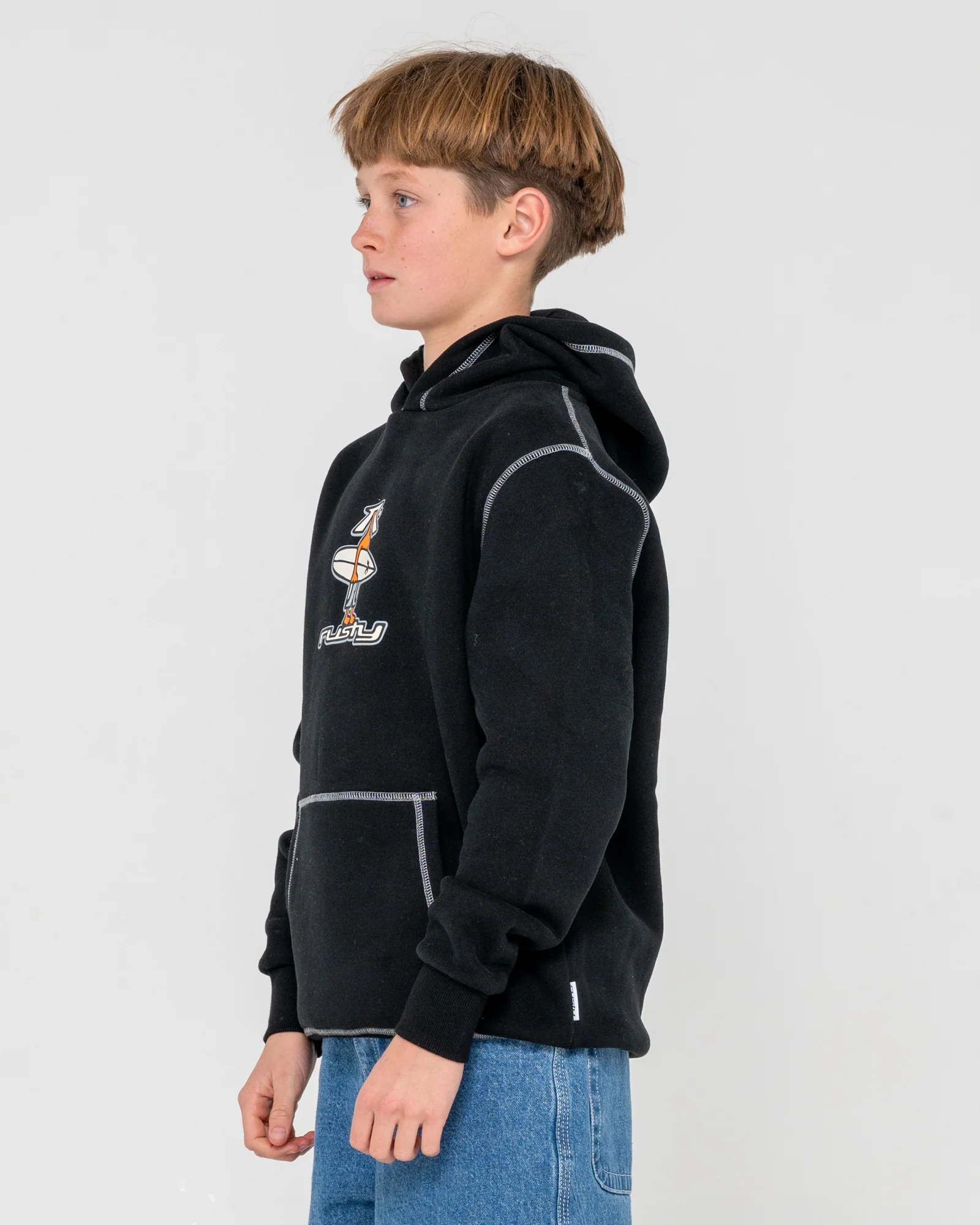 Canguro Dr. Dot Hooded Fleece Junior Black - Image 3
