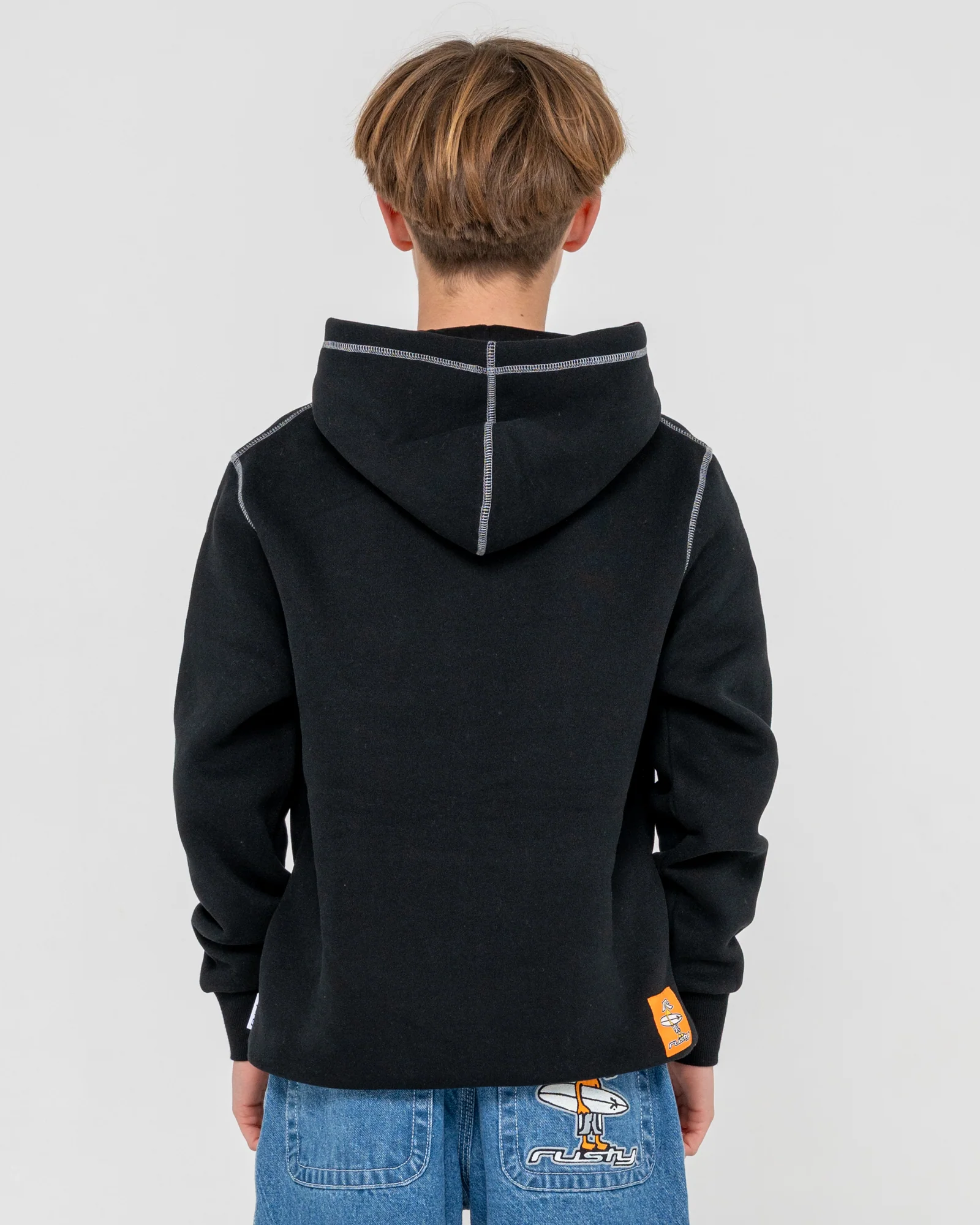 Canguro Dr. Dot Hooded Fleece Junior Black - Image 6