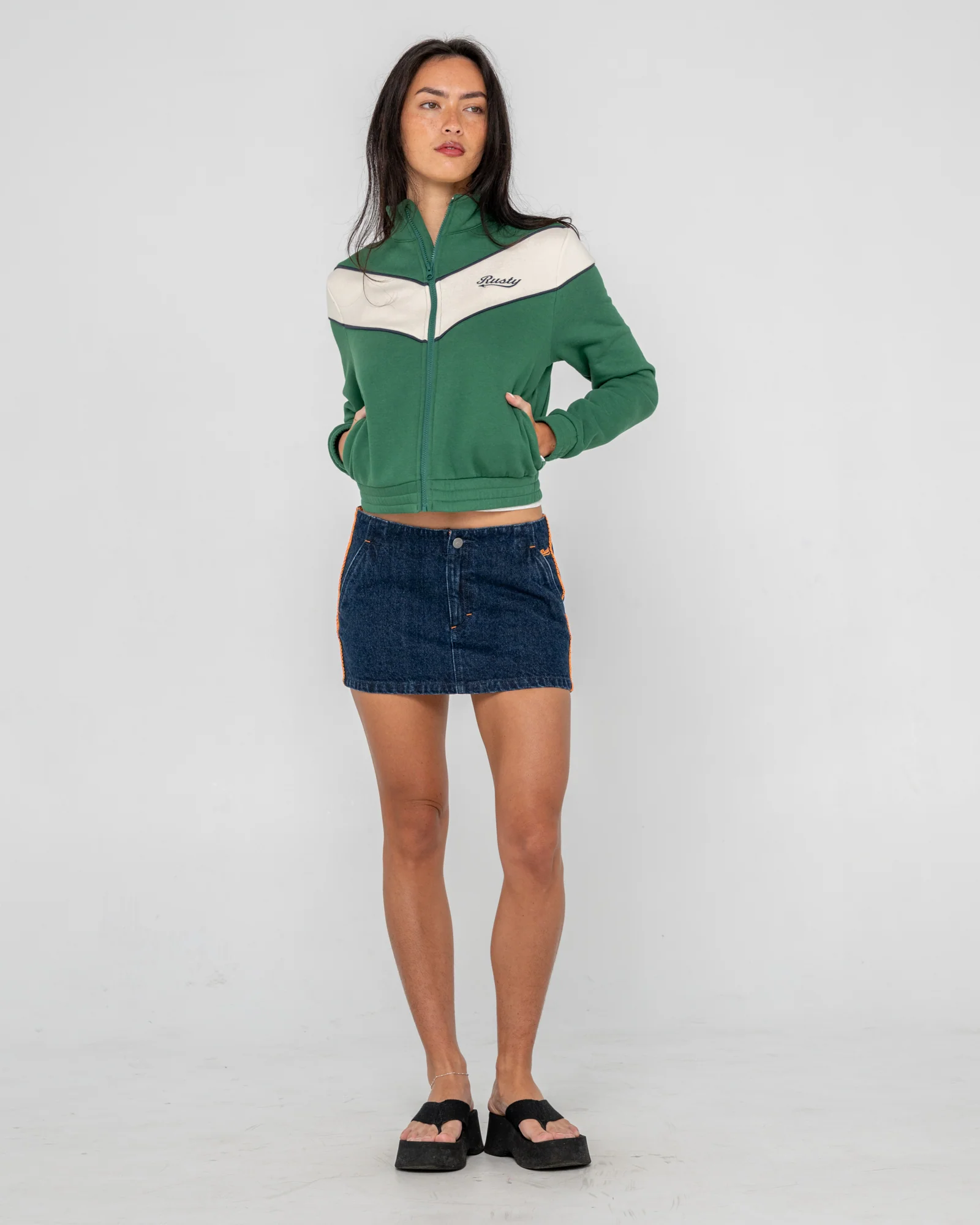 Canguro Fever Zip Through Fleece Green Bean - Image 5