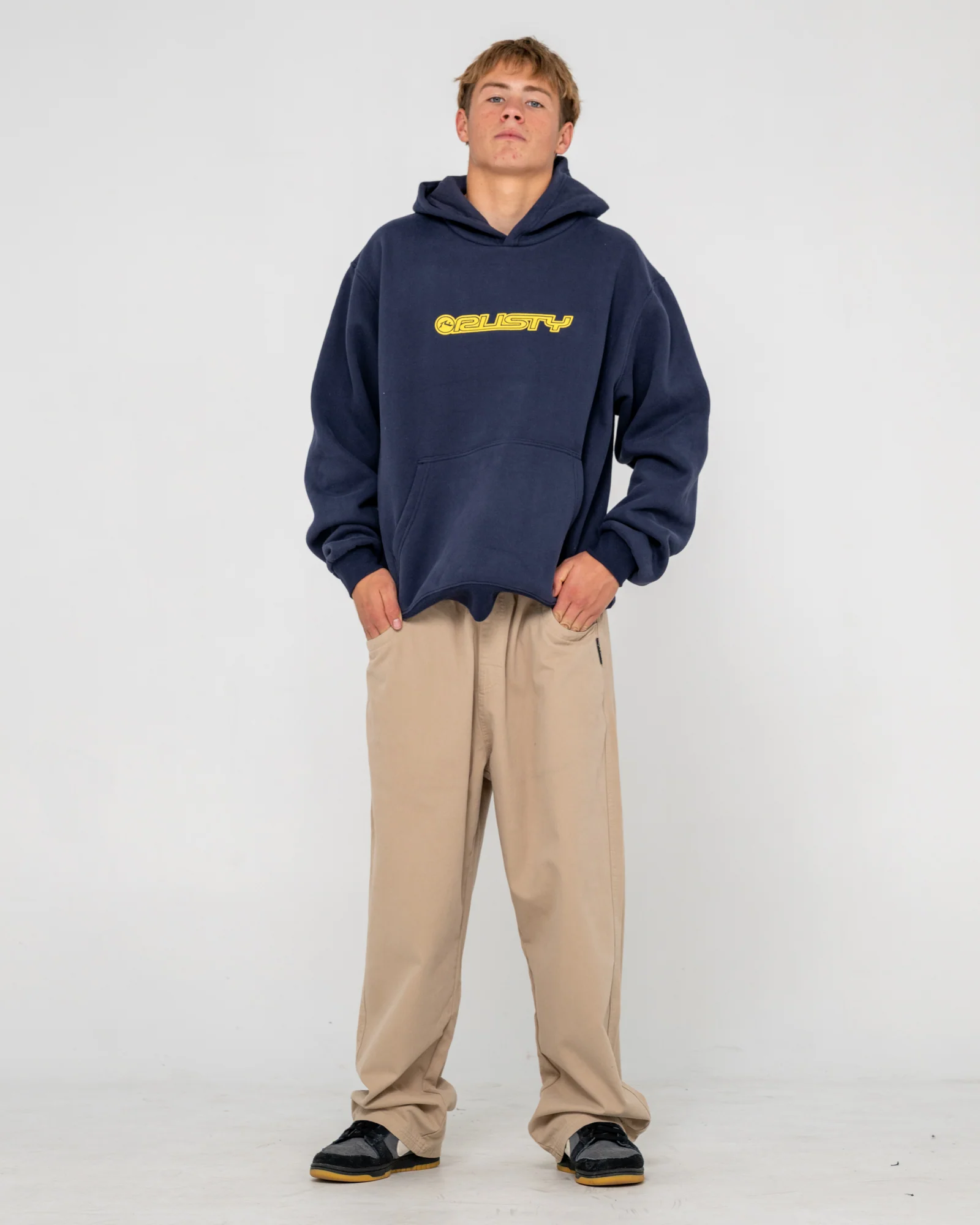 Canguro Flip Daddy 2.0 Hooded Fleece Navy Blue - Image 3