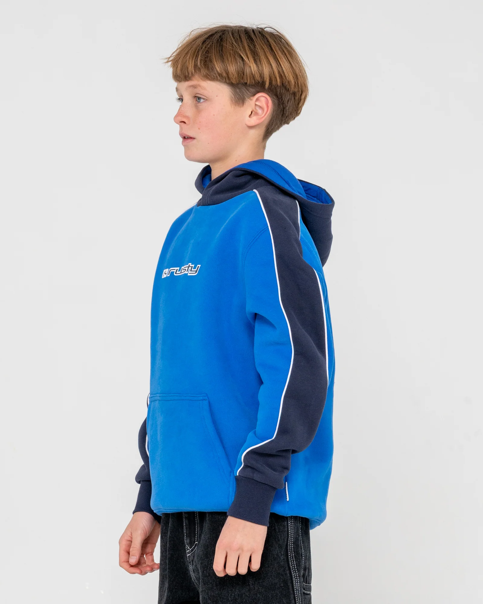 Canguro Panela Anderson 2.0 Hooded Fleece Junior Royal Blue - Image 3