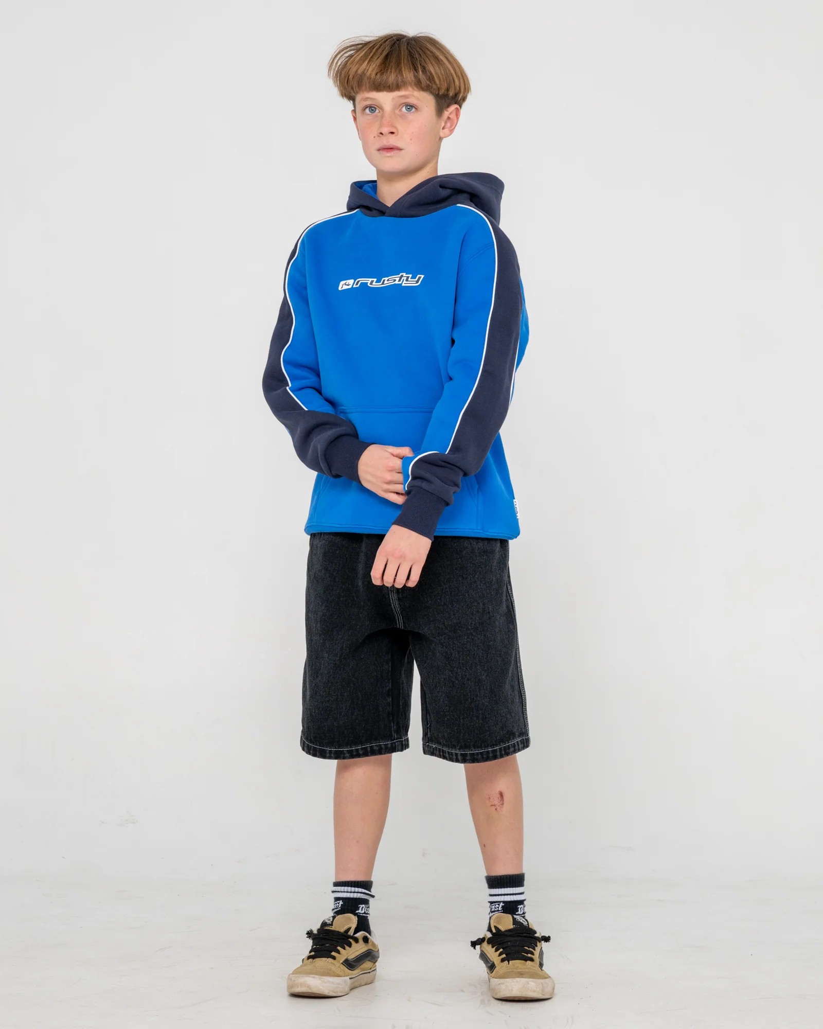 Canguro Panela Anderson 2.0 Hooded Fleece Junior Royal Blue - Image 4