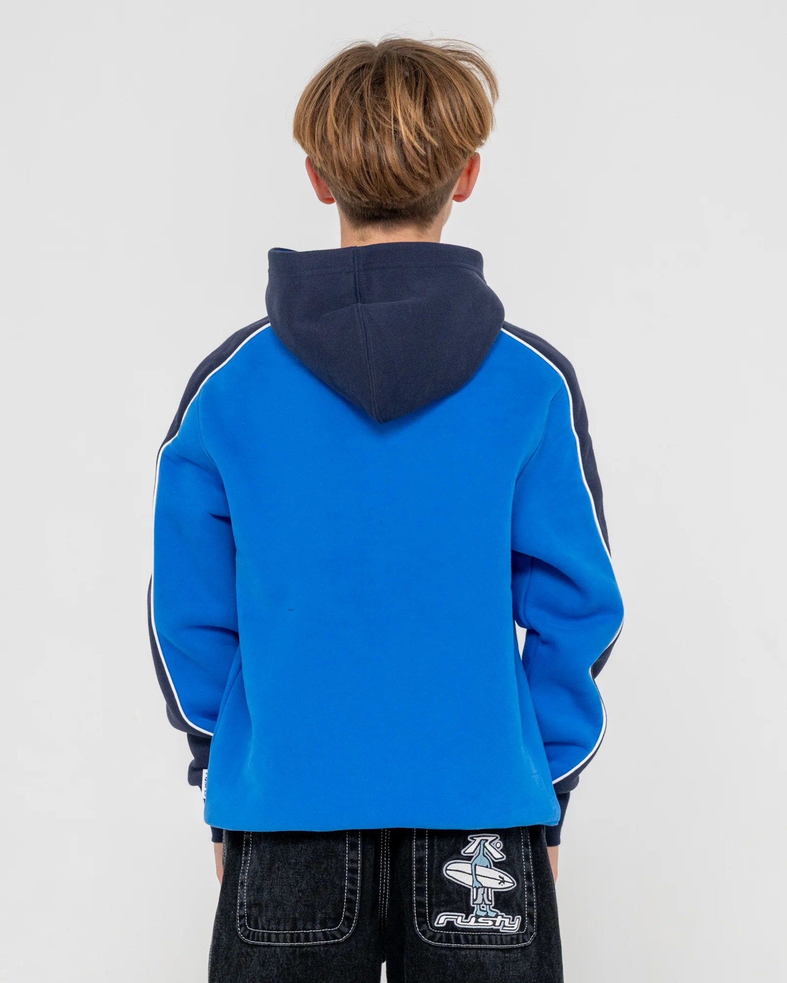 Canguro Panela Anderson 2.0 Hooded Fleece Junior Royal Blue - Image 6