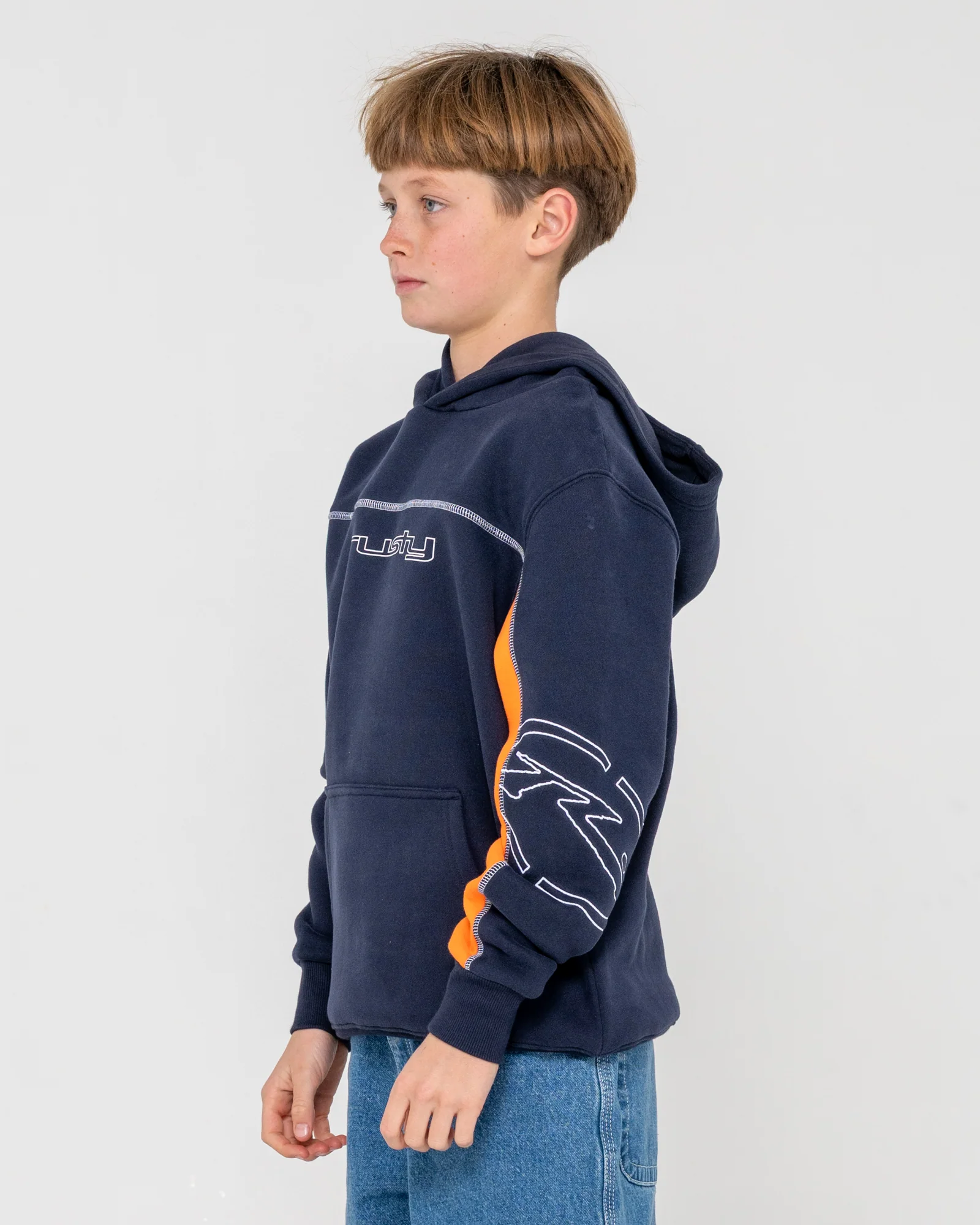 Canguro Titan Hooded Fleece Junior Navy Blue - Image 3