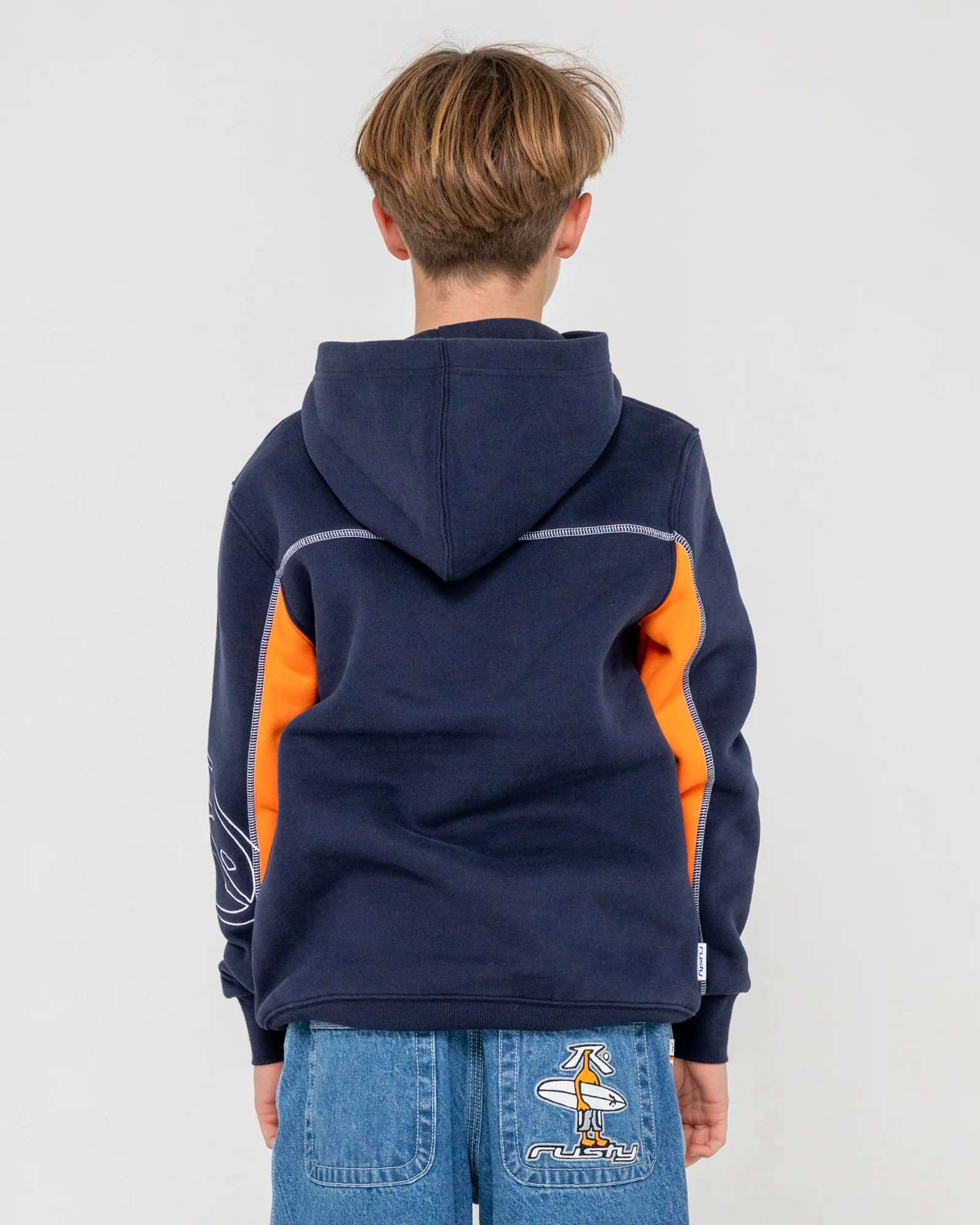 Canguro Titan Hooded Fleece Junior Navy Blue - Image 5