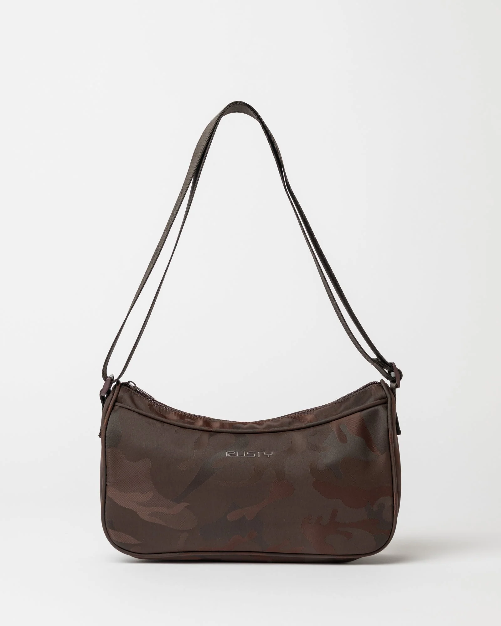 Cartera Stellar Nylon Camo Crossbody Bag Java
