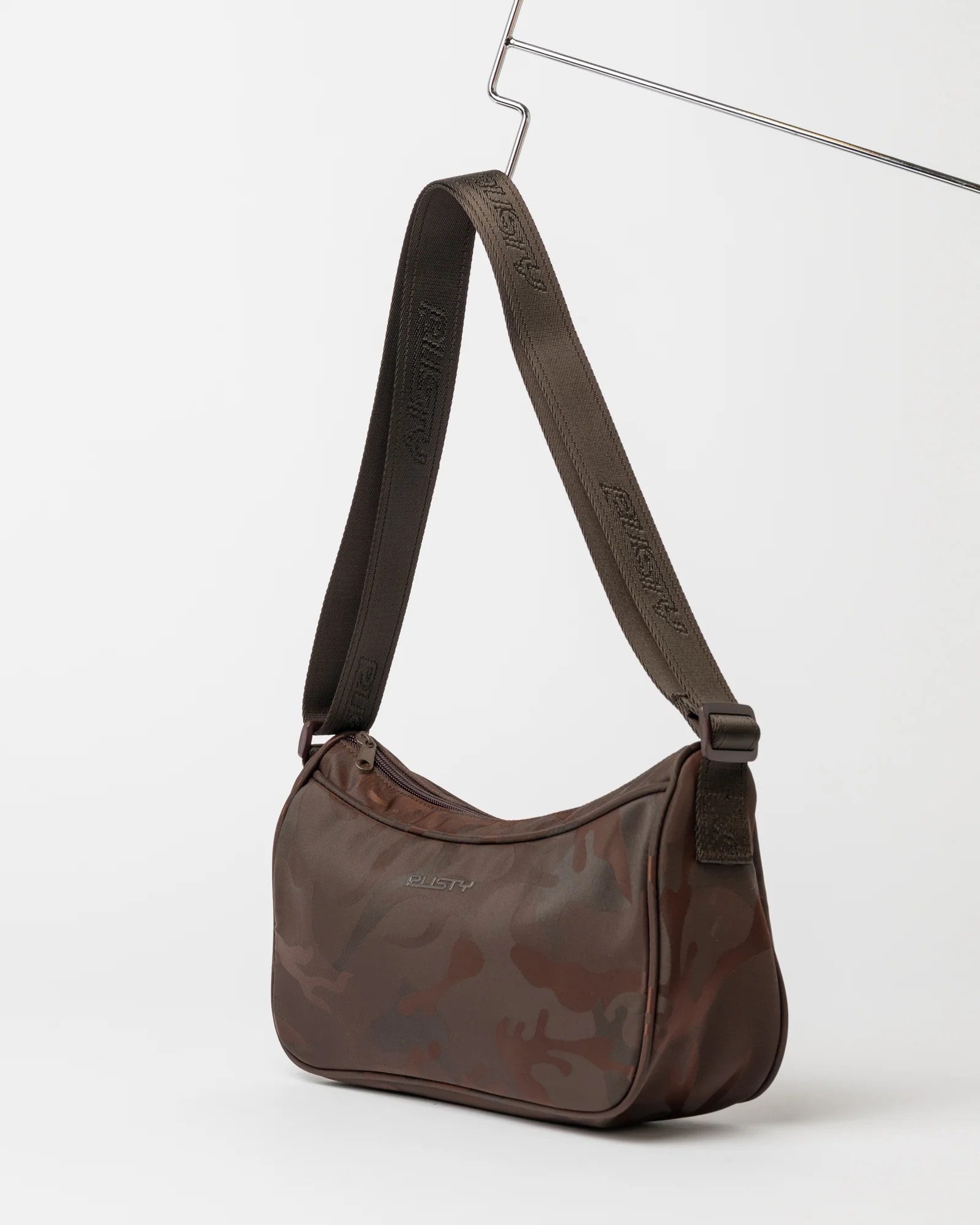 Cartera Stellar Nylon Camo Crossbody Bag Java - Image 3