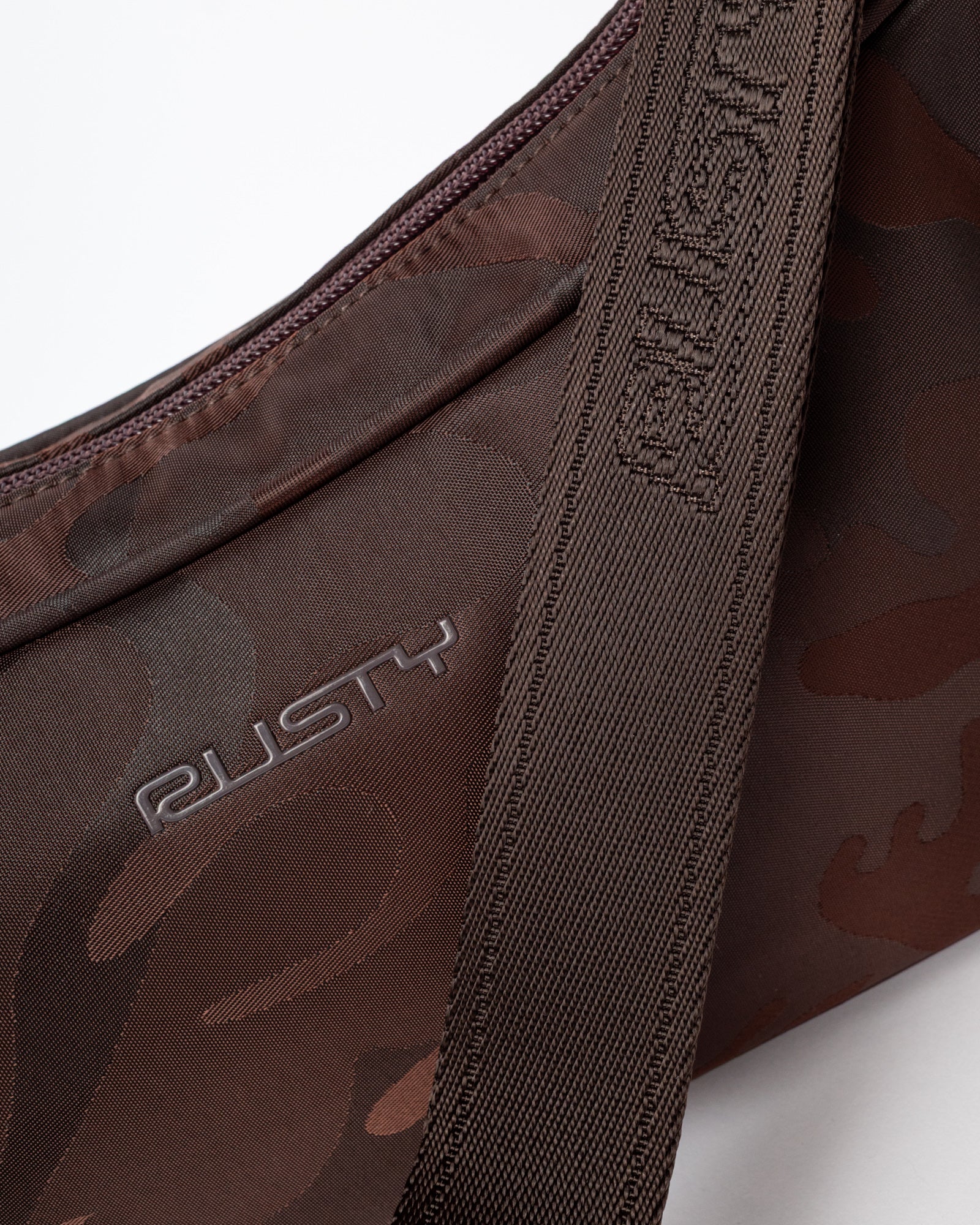 Cartera Stellar Nylon Camo Crossbody Bag Java - Image 4