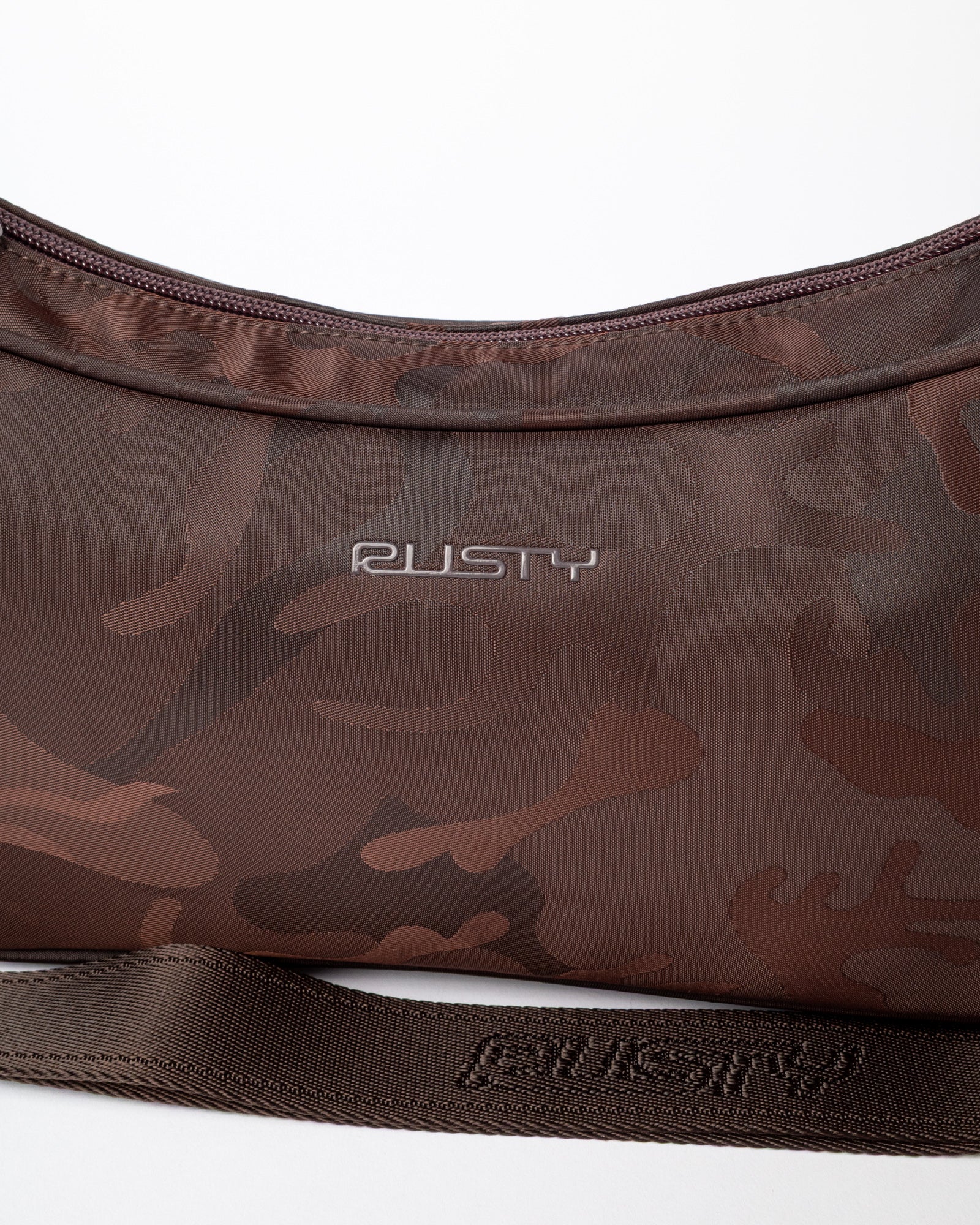 Cartera Stellar Nylon Camo Crossbody Bag Java - Image 5