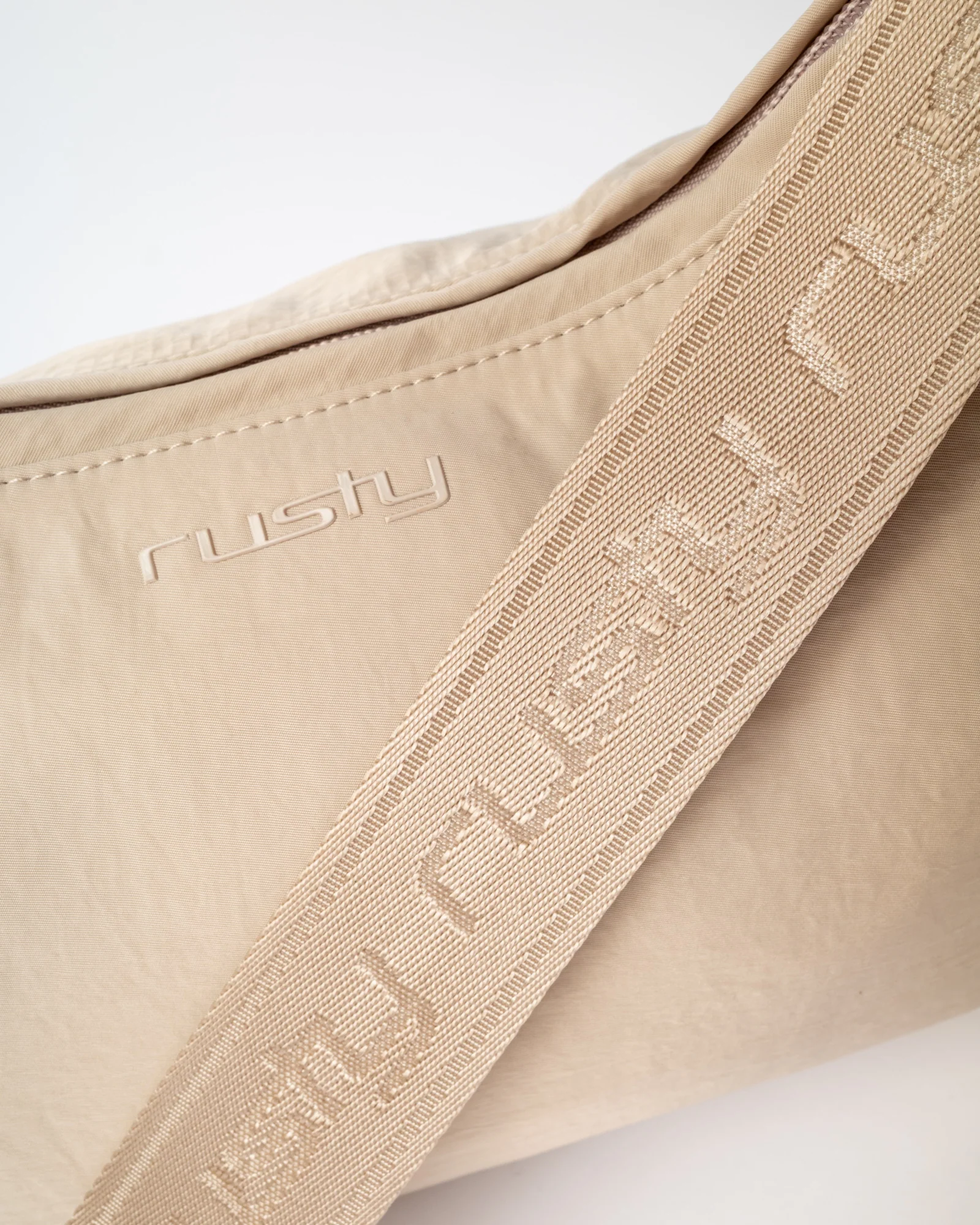 Cartera Free Fall Nylon Sling Bag Oatmeal - Image 5