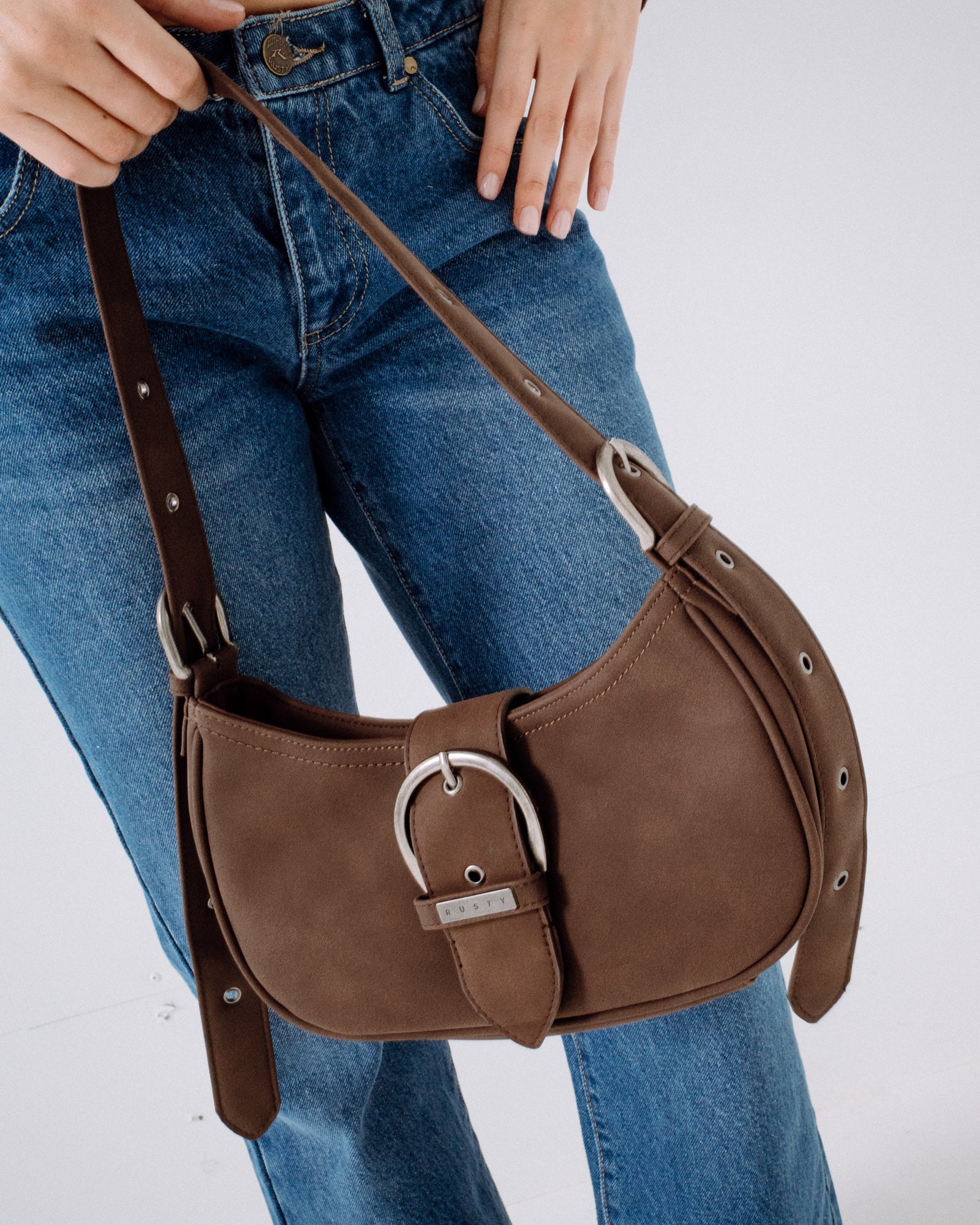 Cartera Rodeo Suede Handbag Pinecone - Image 8