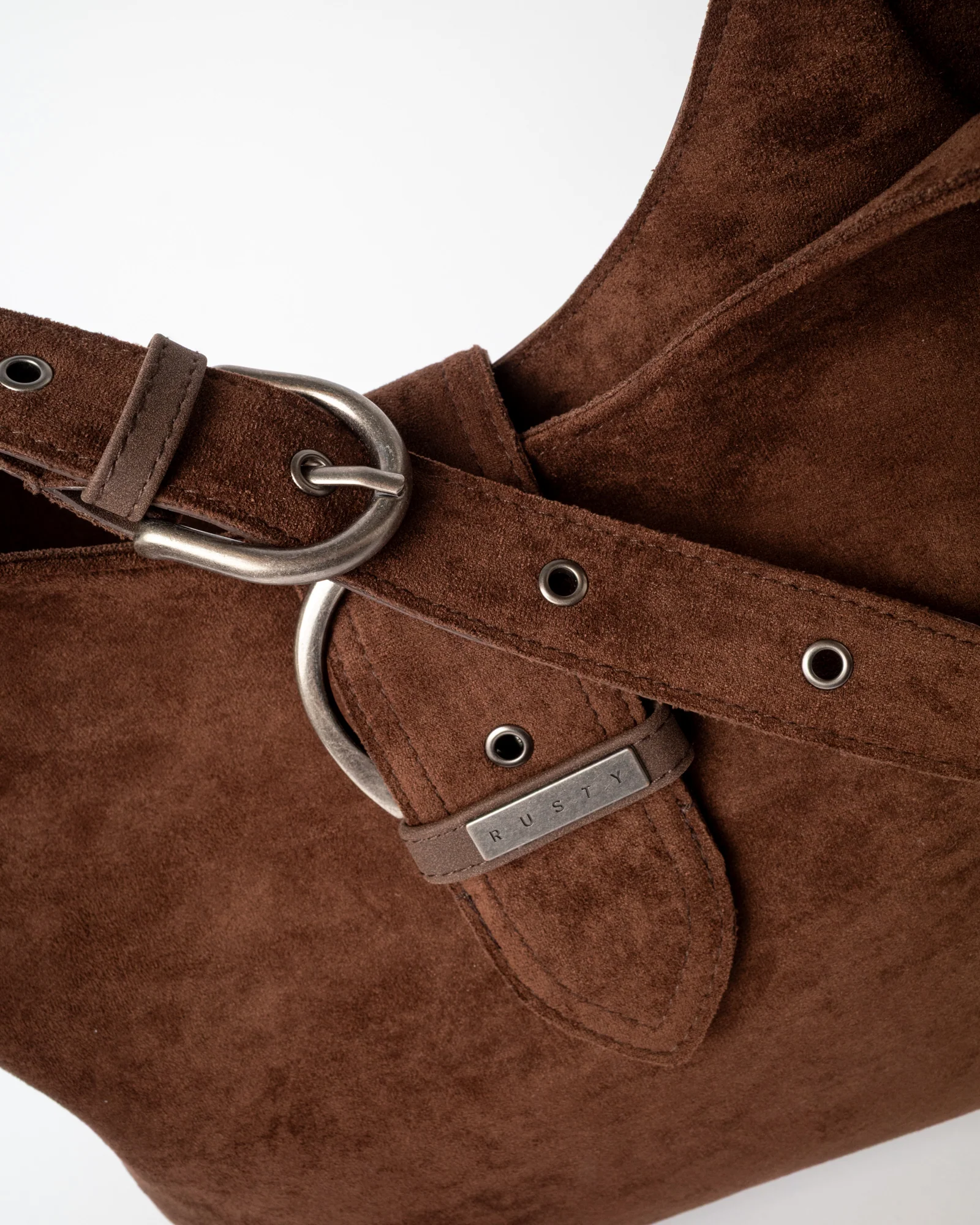 Cartera Rodeo Suede Shoulder Bag Pinecone - Image 5