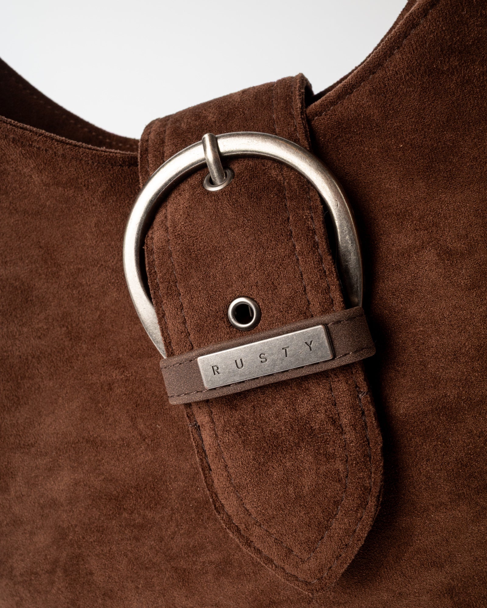 Cartera Rodeo Suede Shoulder Bag Pinecone - Image 6