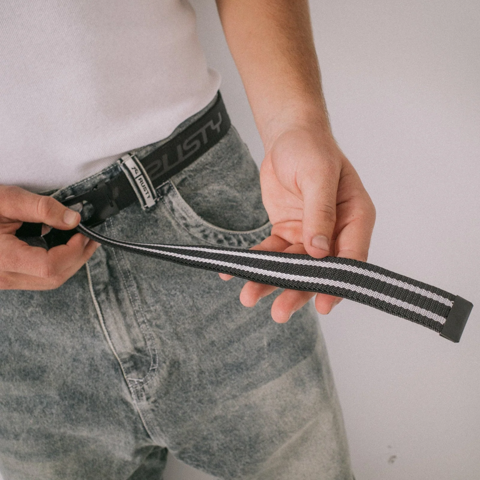 Cinturon Flip Daddy Elastic Webbing Belt Black - Image 2