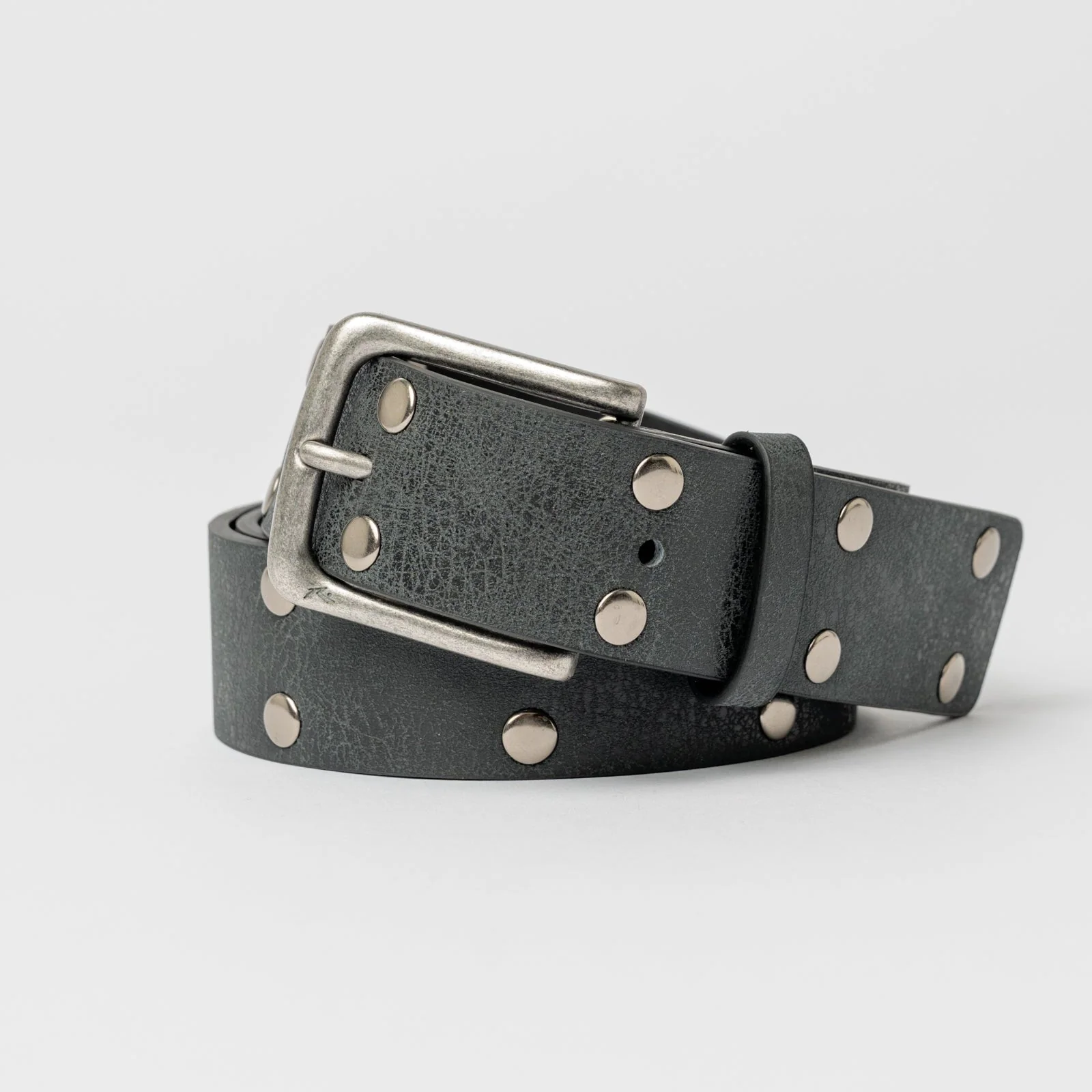 Cinturon Worn Out Stud Belt Black