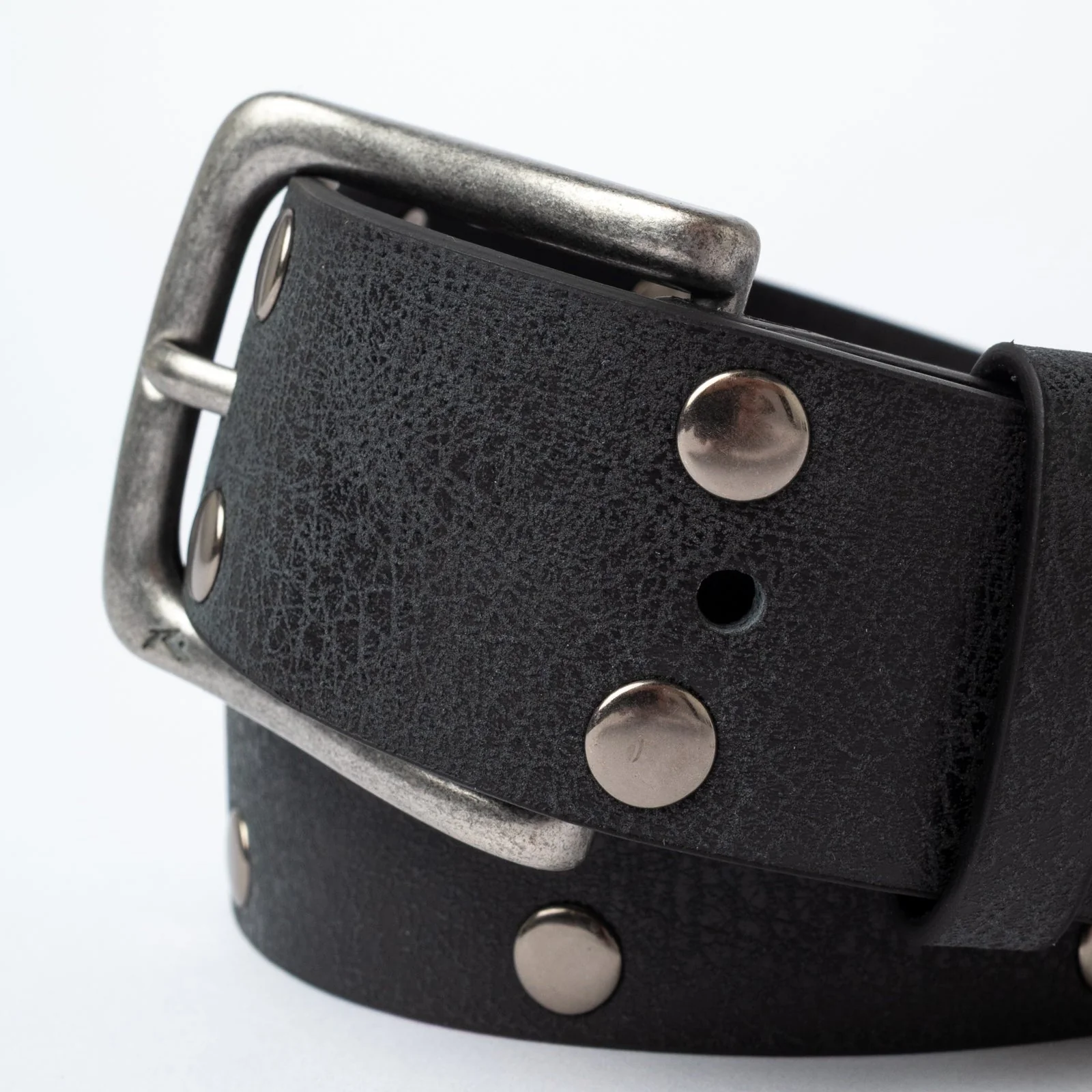 Cinturon Worn Out Stud Belt Black - Image 3