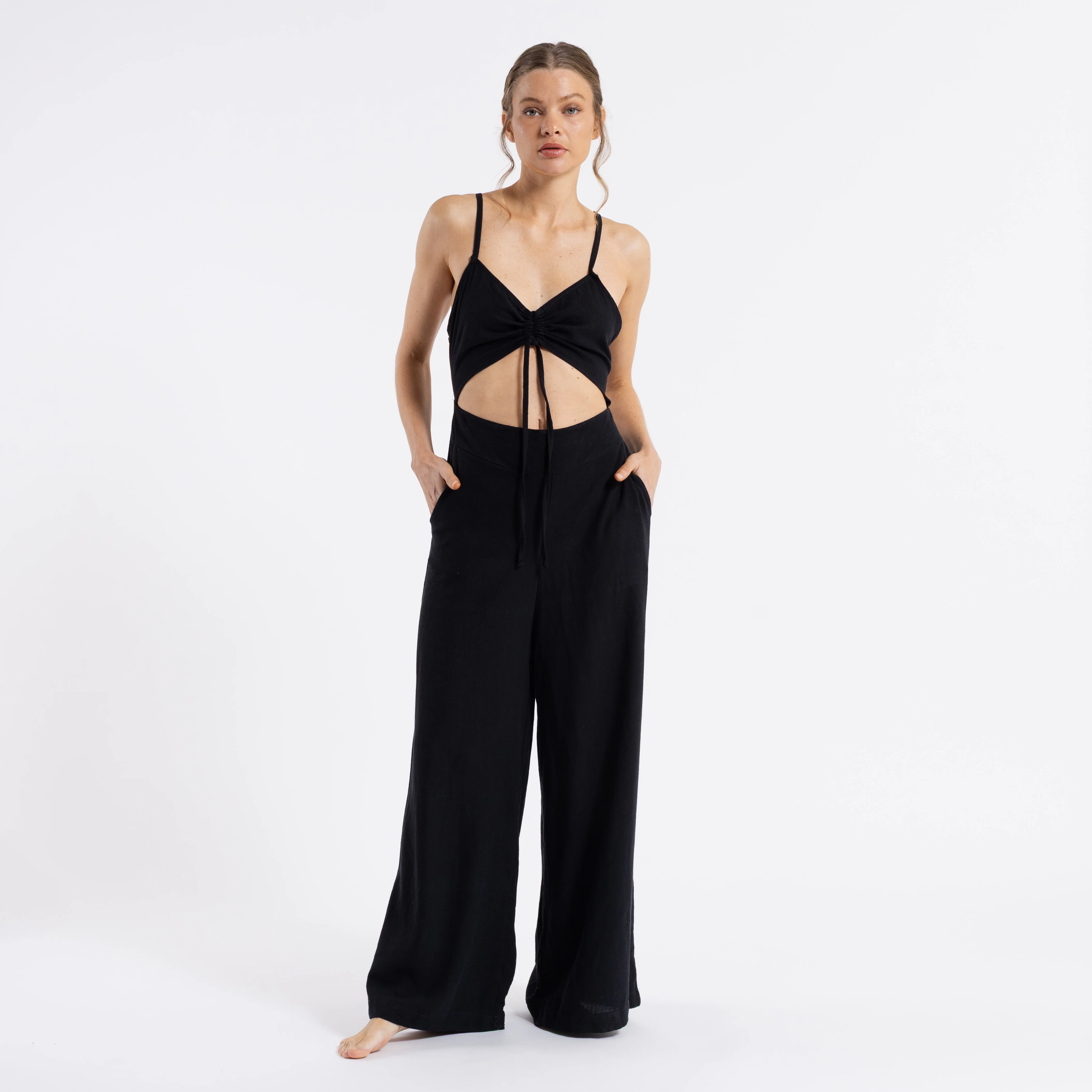 Enterito Clumsy Playsuit Black