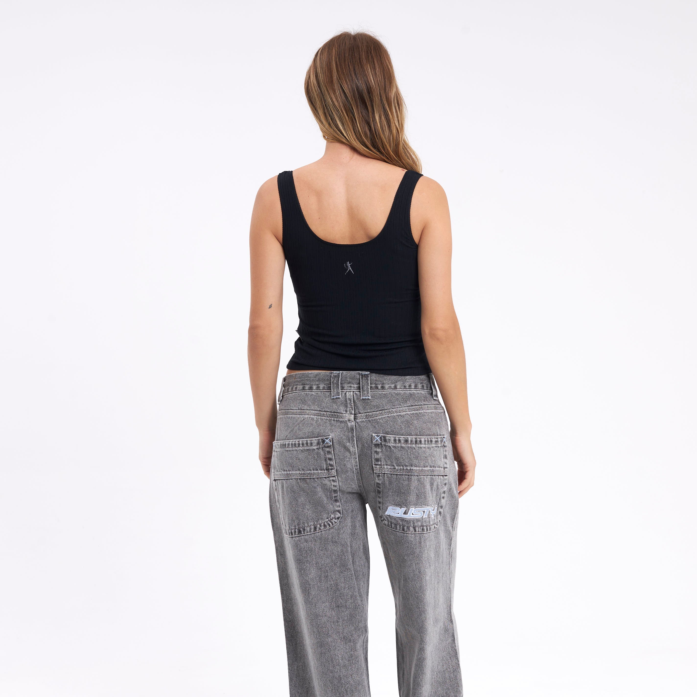 Fashion Top Cassian Fall Scoop Neck Tank Black - Image 3
