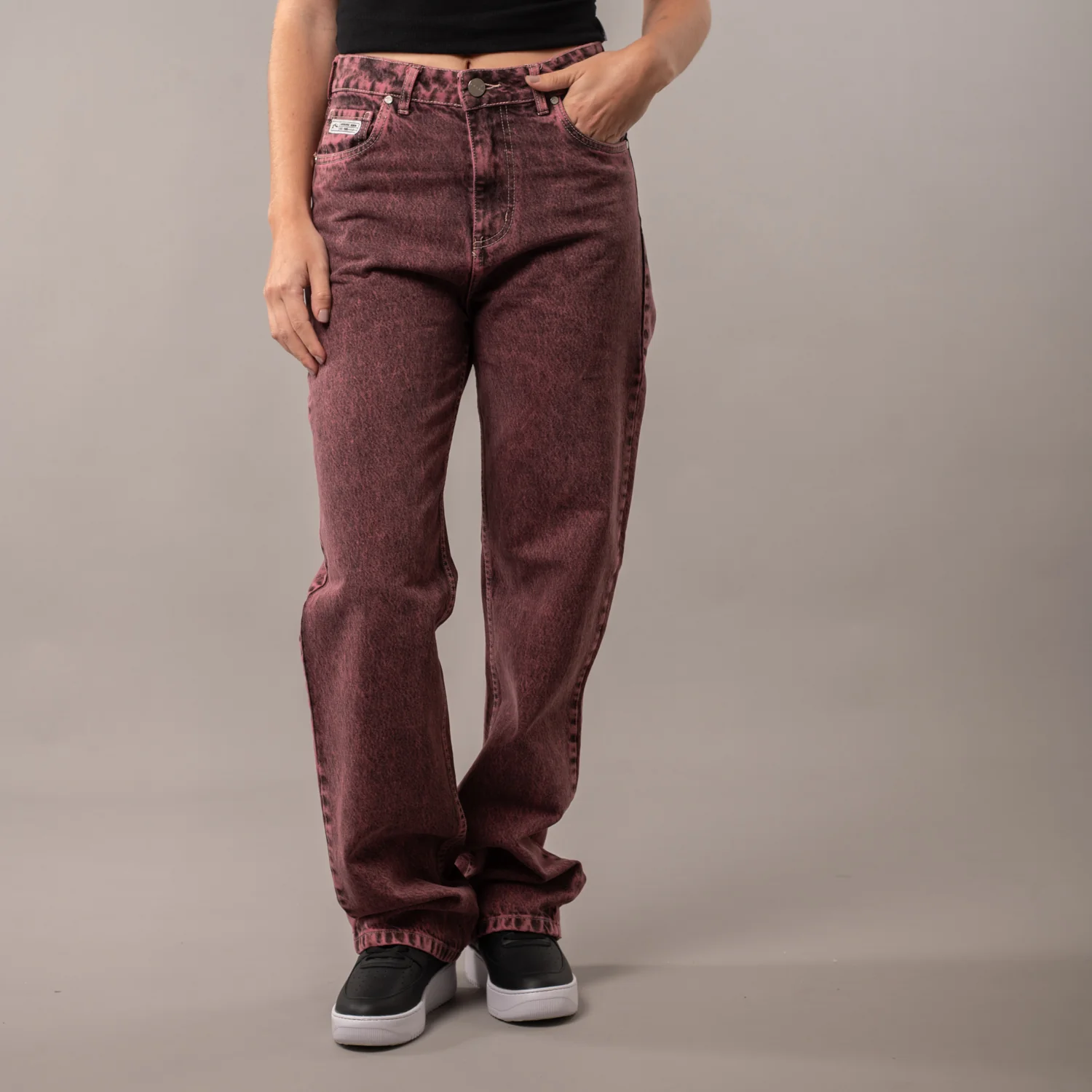 Jean Bethany Baggy Overdyed Rhubarb
